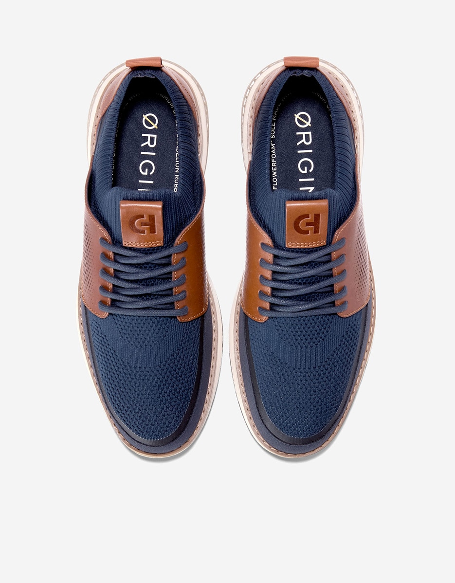 Sapatilhas Desportivas Confecionadas com Tecido Stitchlite™ e Couro Azul-5