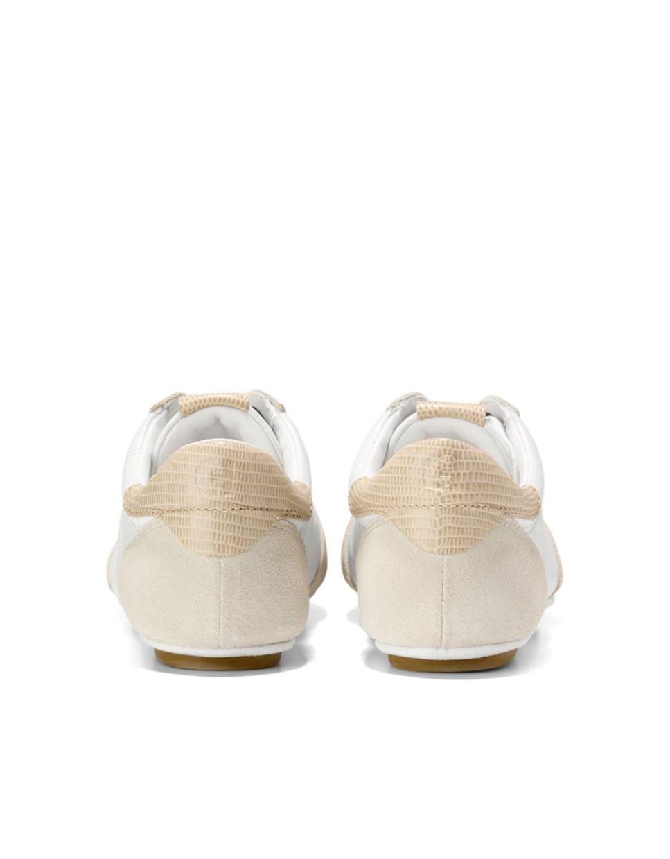 Sapatilhas Desportivas de Estilo Retro Confecionadas em Pele Branco-3