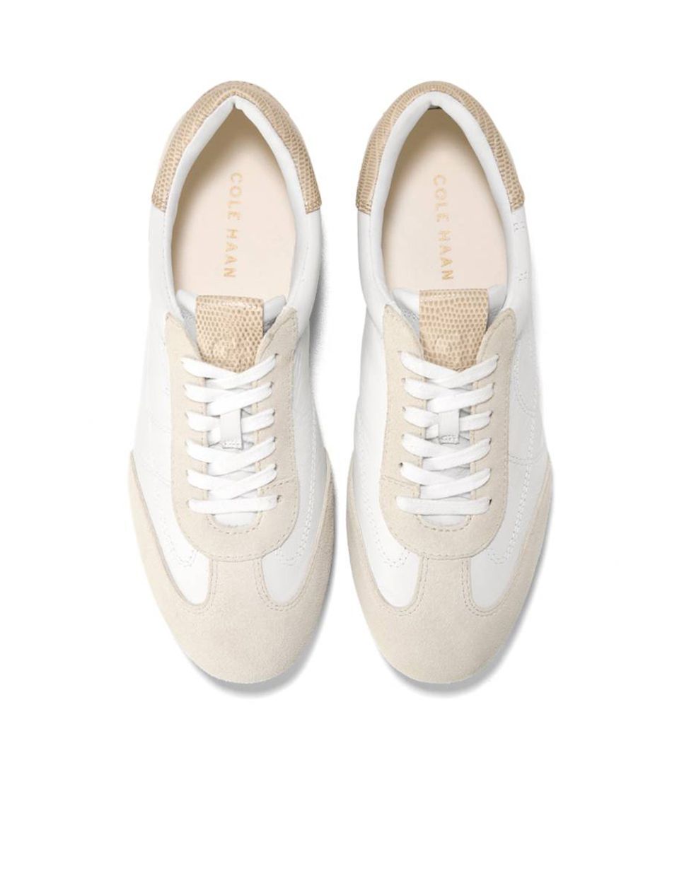 Sapatilhas Desportivas de Estilo Retro Confecionadas em Pele Branco-5