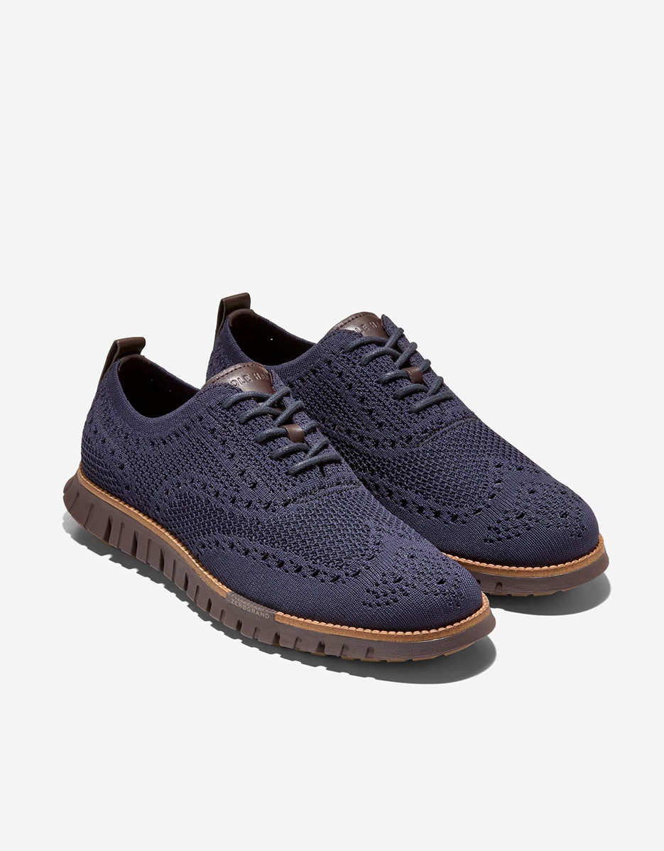 Sapatos Confecionados em Tecido Stitchlite™ Azul-4