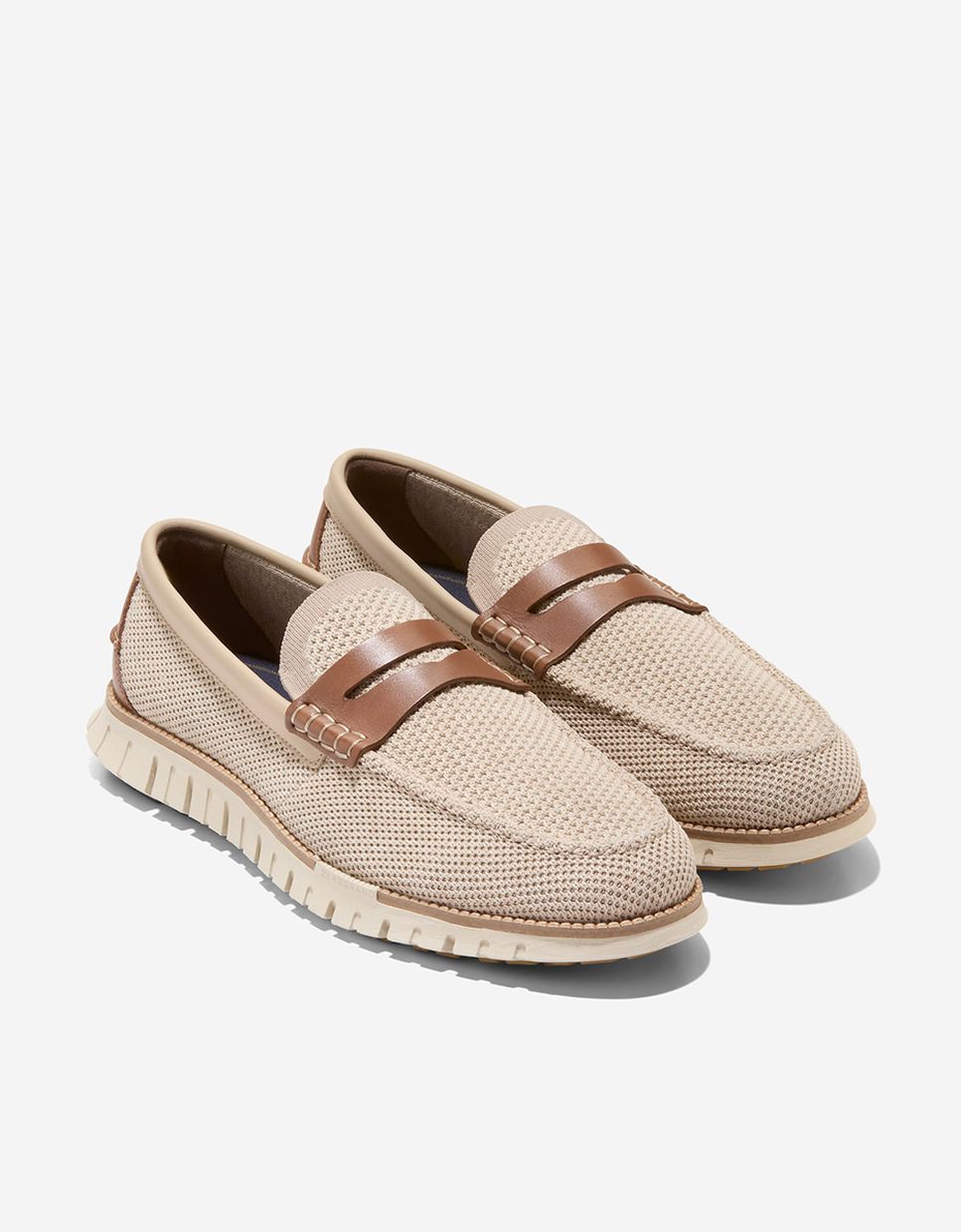 Mocassins Confecionados em Tecido Stitchlite ™ Natural-4