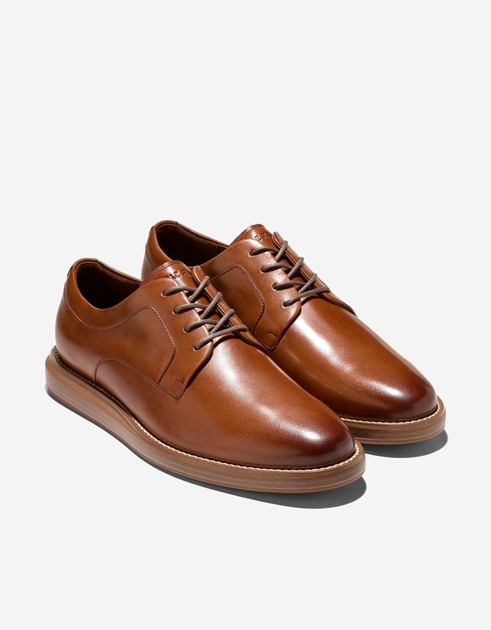 Sapatos Oxford de Estilo Clássico Confecionados em Pele Castanho-4