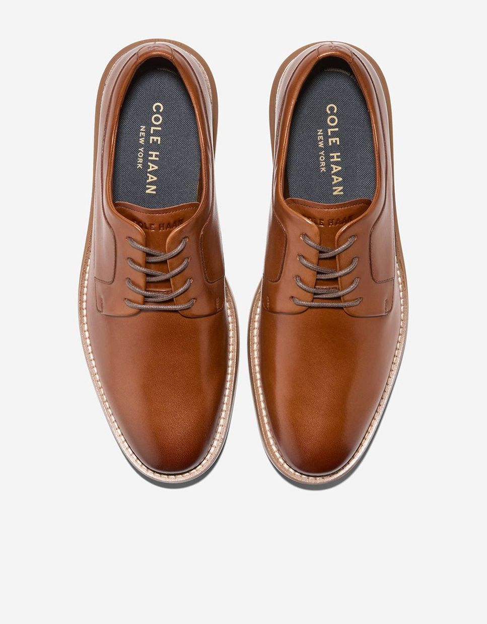 Sapatos Oxford de Estilo Clássico Confecionados em Pele Castanho-5