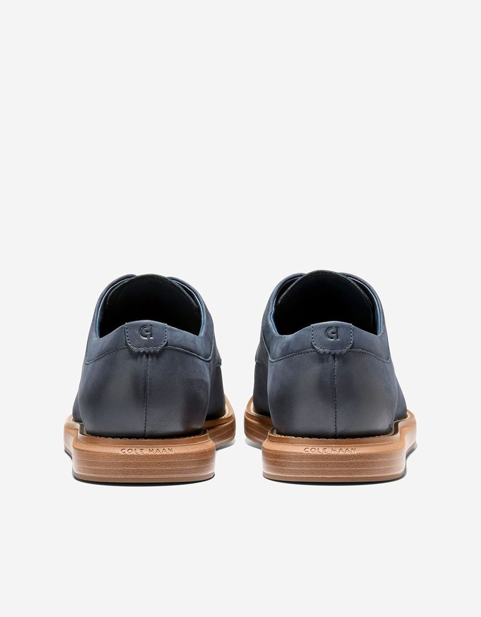 Sapato Oxford de Estilo Clássico Confecionado em Pele Azul-3
