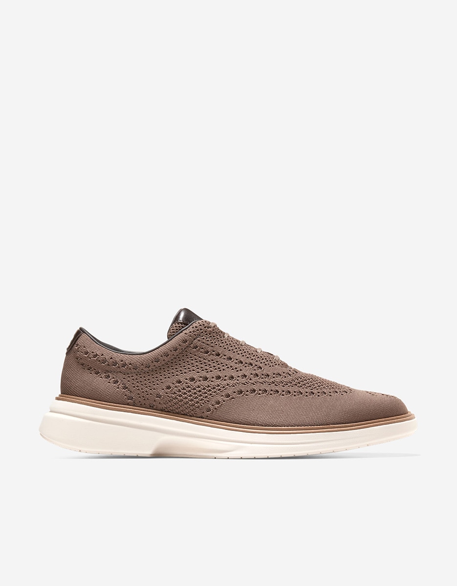 Sapatos de Cordões Confecionados em Tecido Stitchlite™ Castanho-1