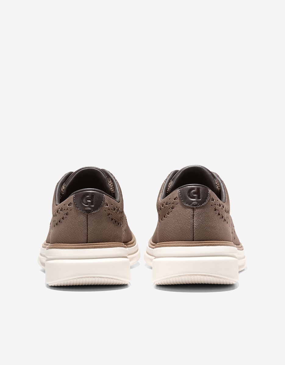 Sapatos de Cordões Confecionados em Tecido Stitchlite™ Castanho-3
