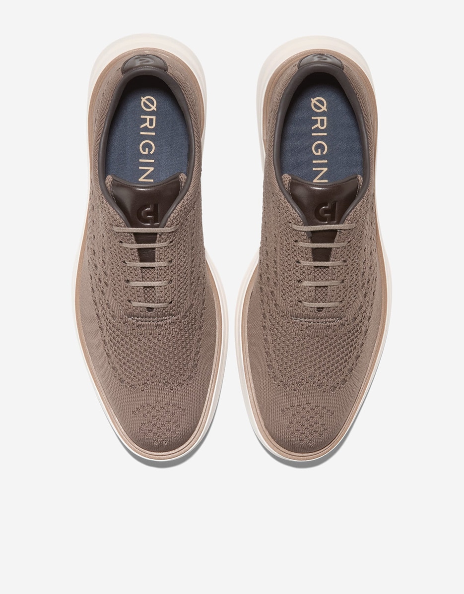 Sapatos de Cordões Confecionados em Tecido Stitchlite™ Castanho-5
