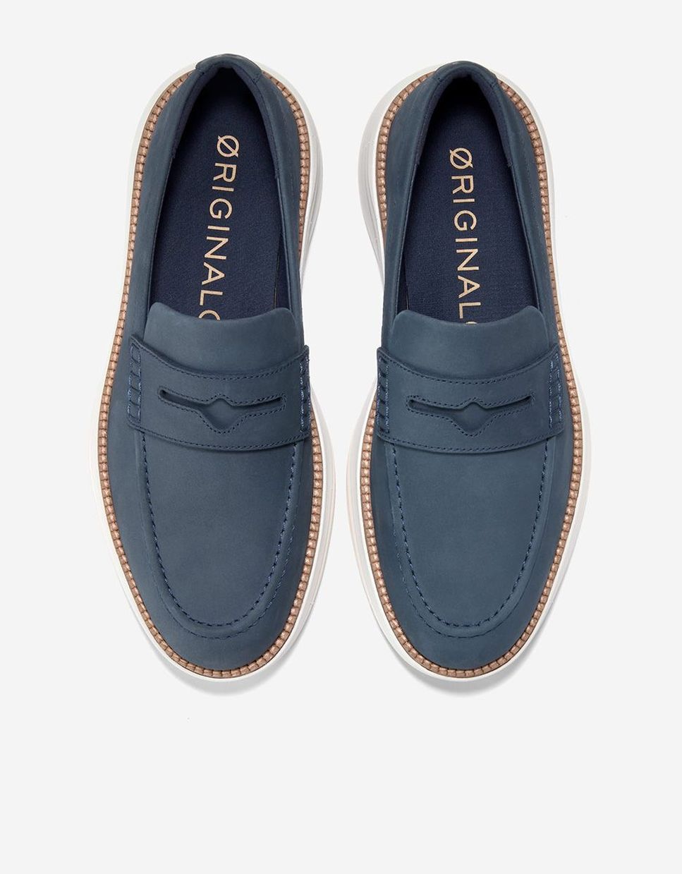 Mocassins de Pele Confecionados em Pele Azul-5
