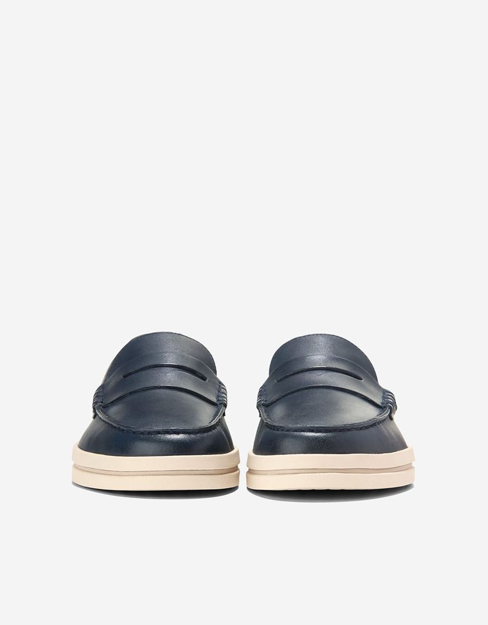 Mocassins de Pele Confecionados em Pele Azul-2