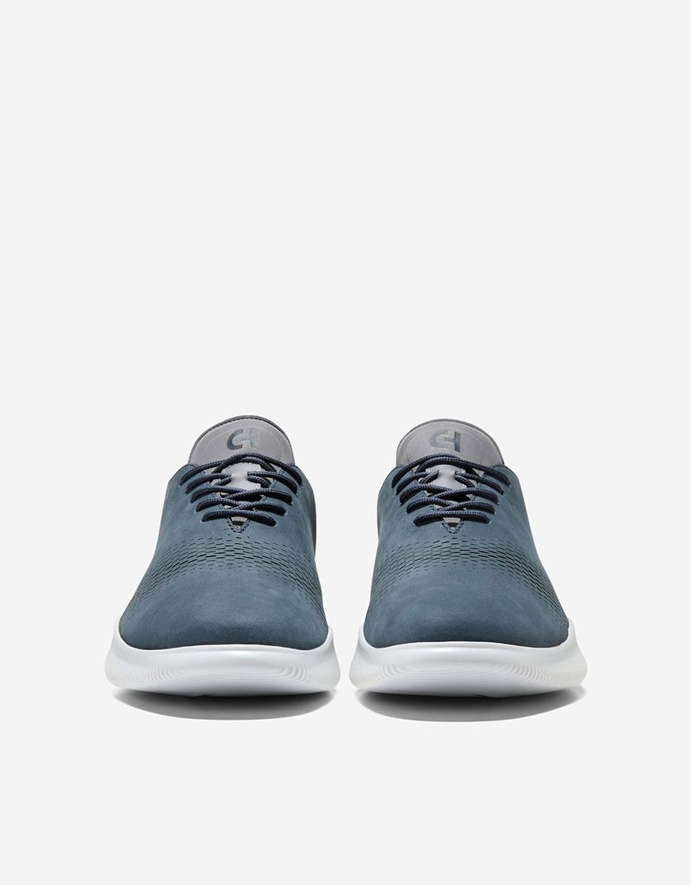 Sapatos Oxford Confecionados em Pele Azul-2
