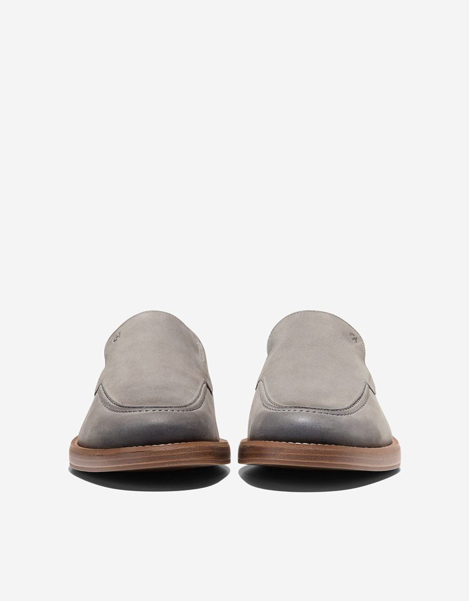 Mocassins de Pele Confecionados em Pele Cinzento-2