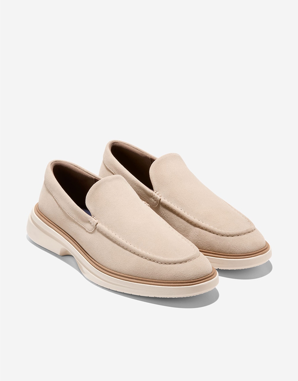 Mocassins com Amortecimento Energyfeel™ Confecionados em Pele Bege-4