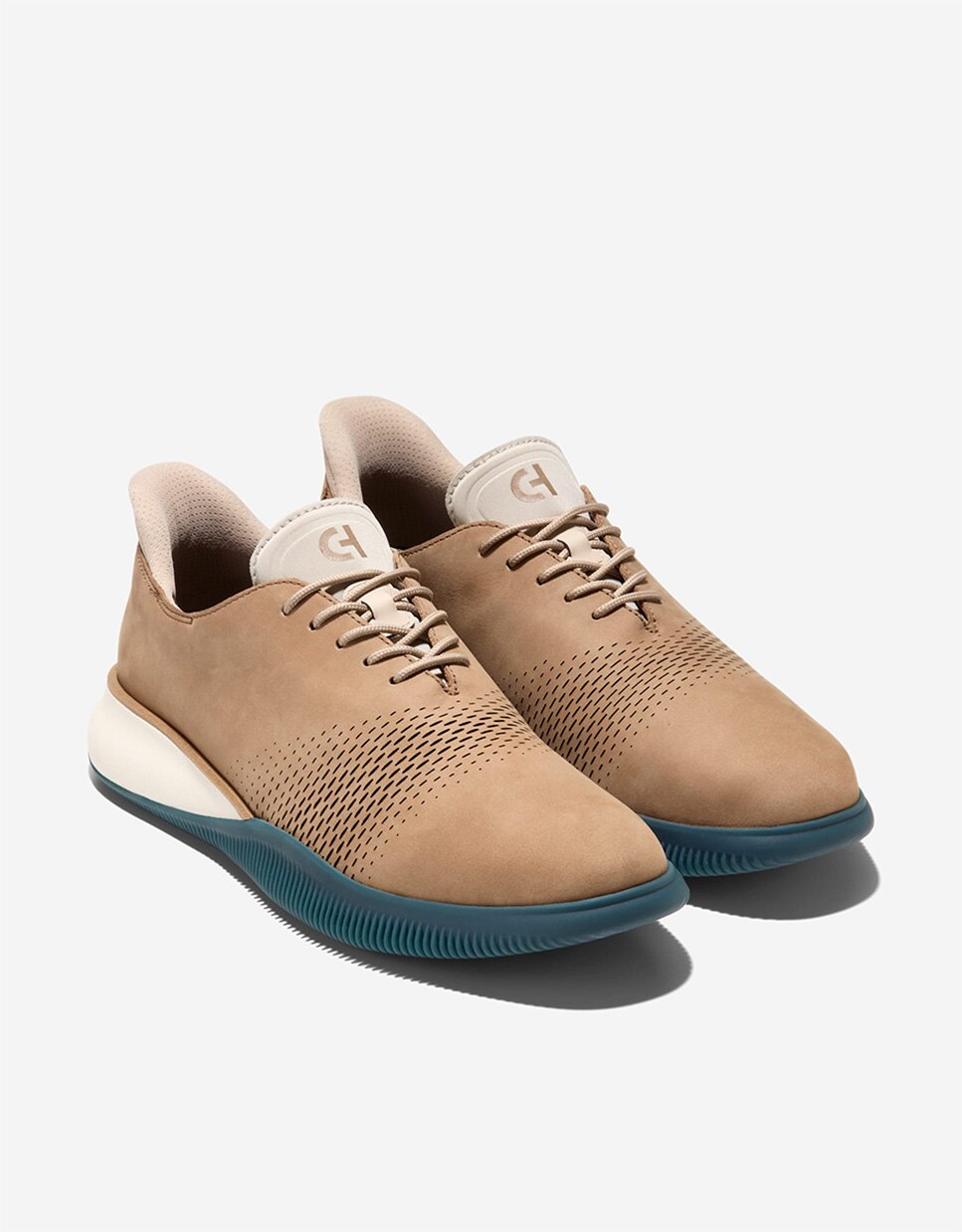 Sapato Oxford em Pele com Tecnologia Quick-on para Um Calce Fácil Castanho-claro-4