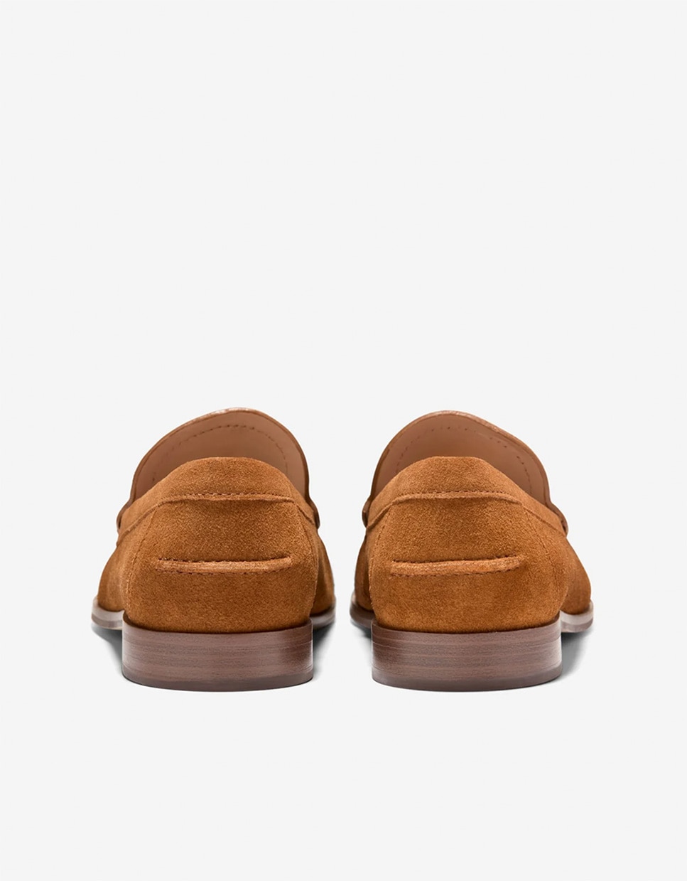 Mocassins Rasos Confecionados em Pele Castanho-3