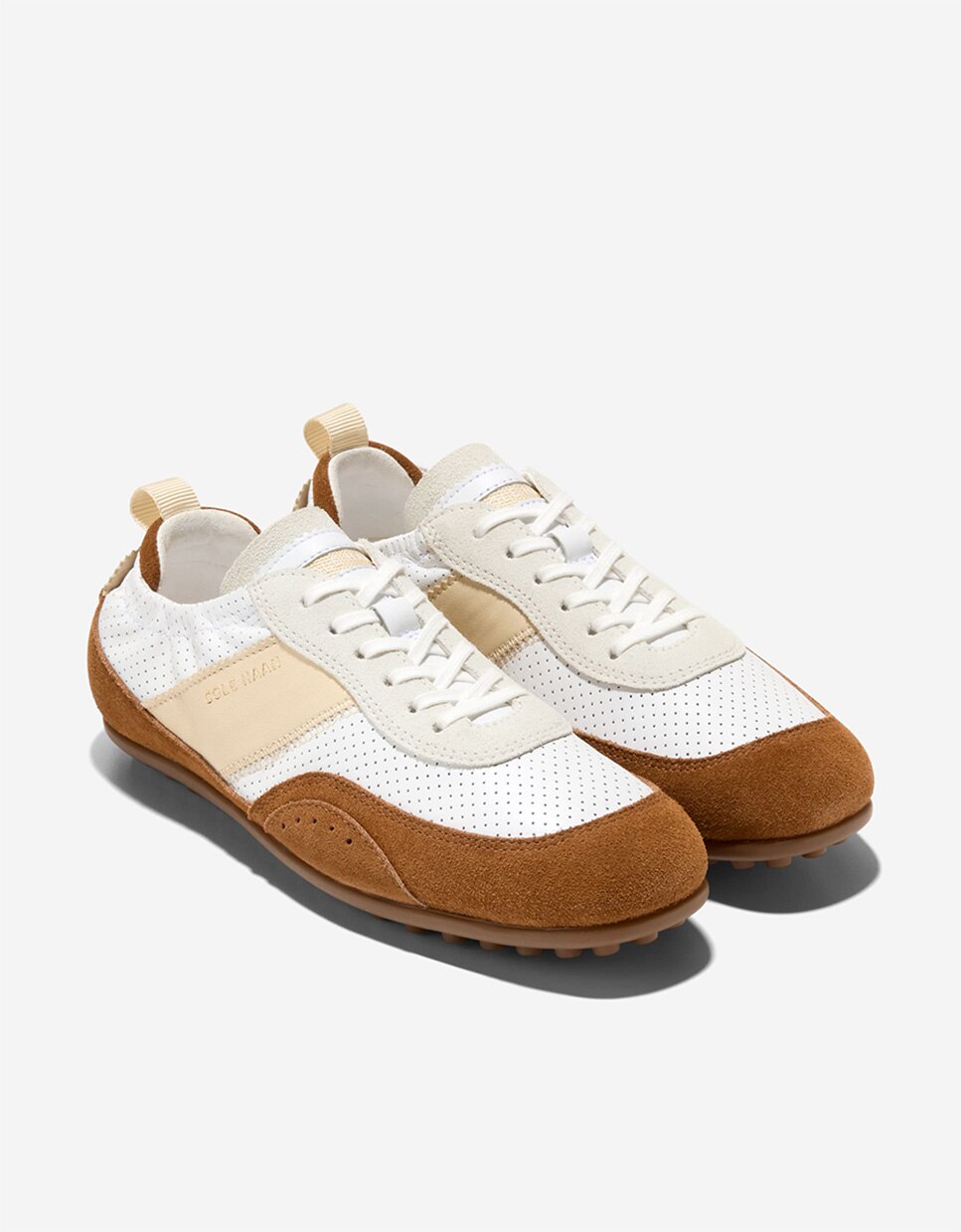 Sapatilhas Desportivas com Design Leve Confecionadas em Pele Branco-4
