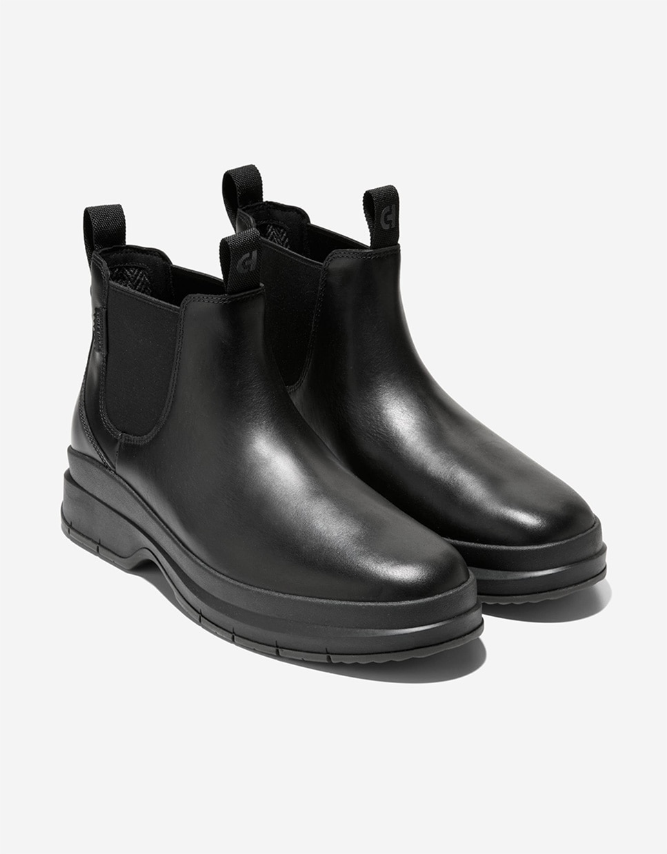 Botas de Pele Impermeáveis Preto-4