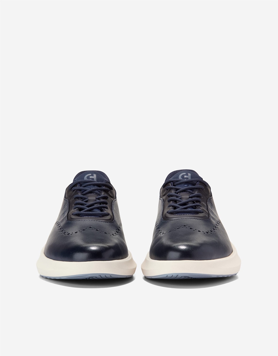 Sapatos Oxford em Pele com Tecnologia Quick-on para Um Calce Fácil Azul-2