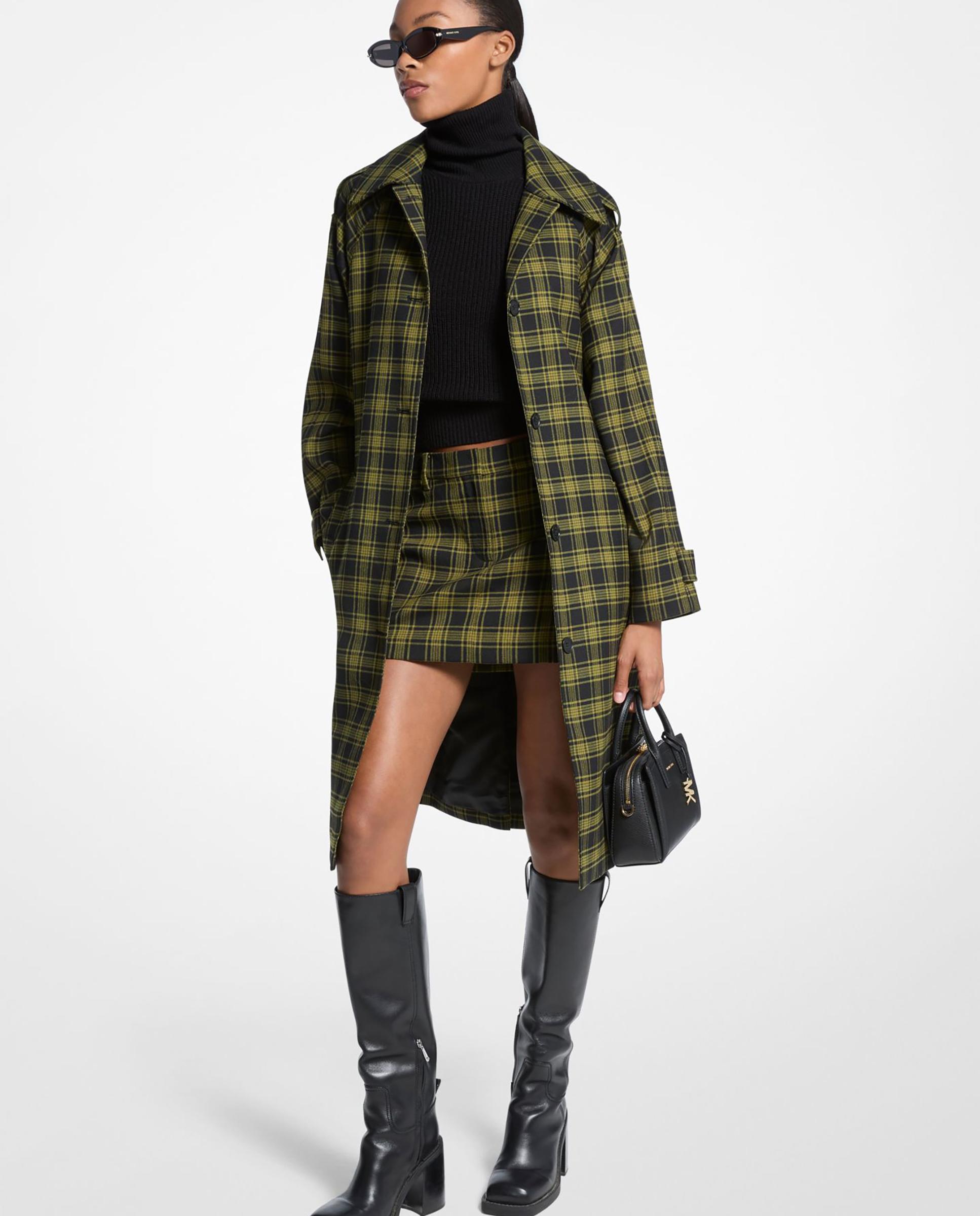 Imagem 0 de Sobretudo de Pano de Lã Estampado