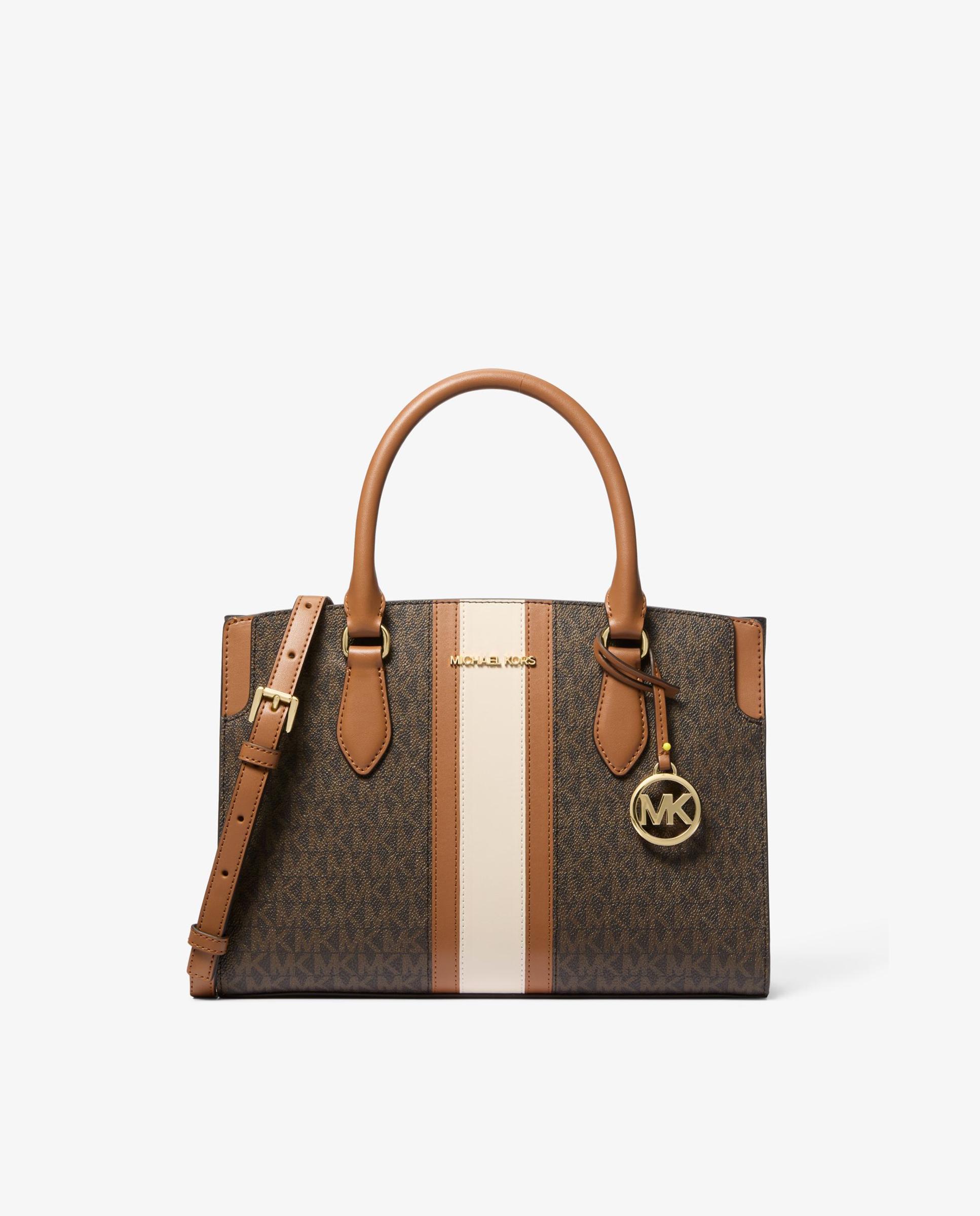 Imagem 0 de Mala a Tiracolo Satchel Becca Média com Franjas e Logotipo