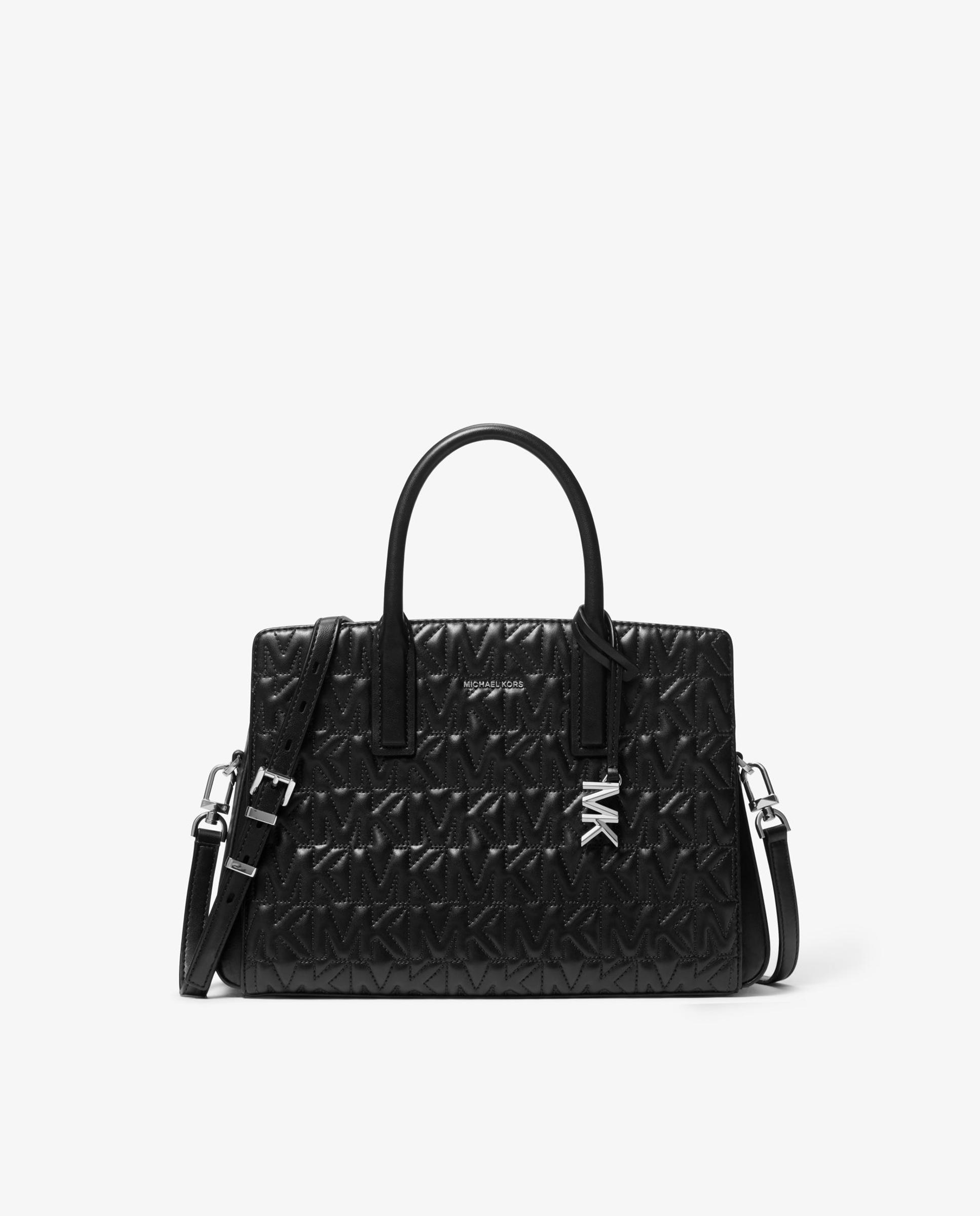 Imagem 0 de Mala a Tiracolo Satchel Laila Média com Logotipo em Relevo