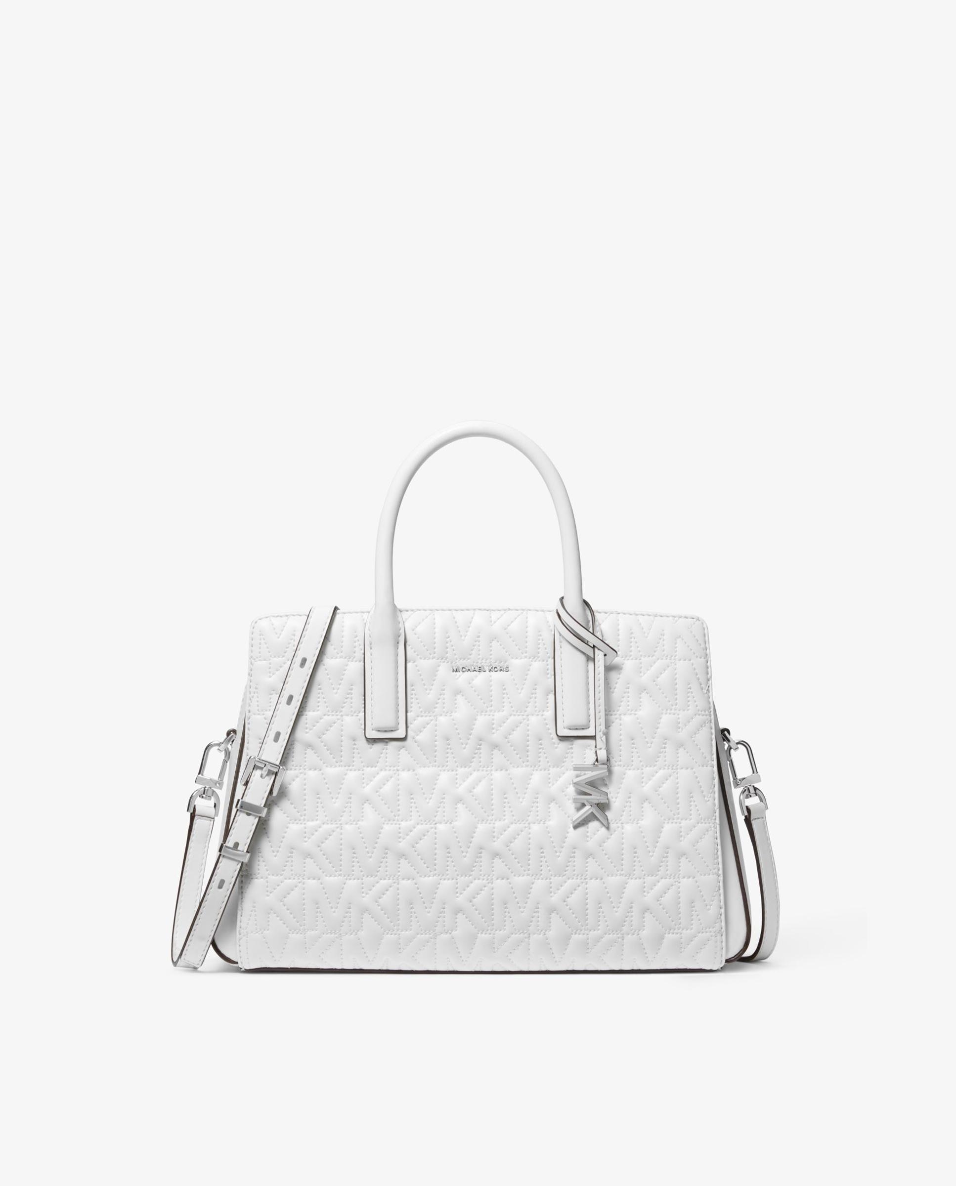 Imagem 0 de Mala a Tiracolo Satchel Laila Média com Logotipo em Relevo