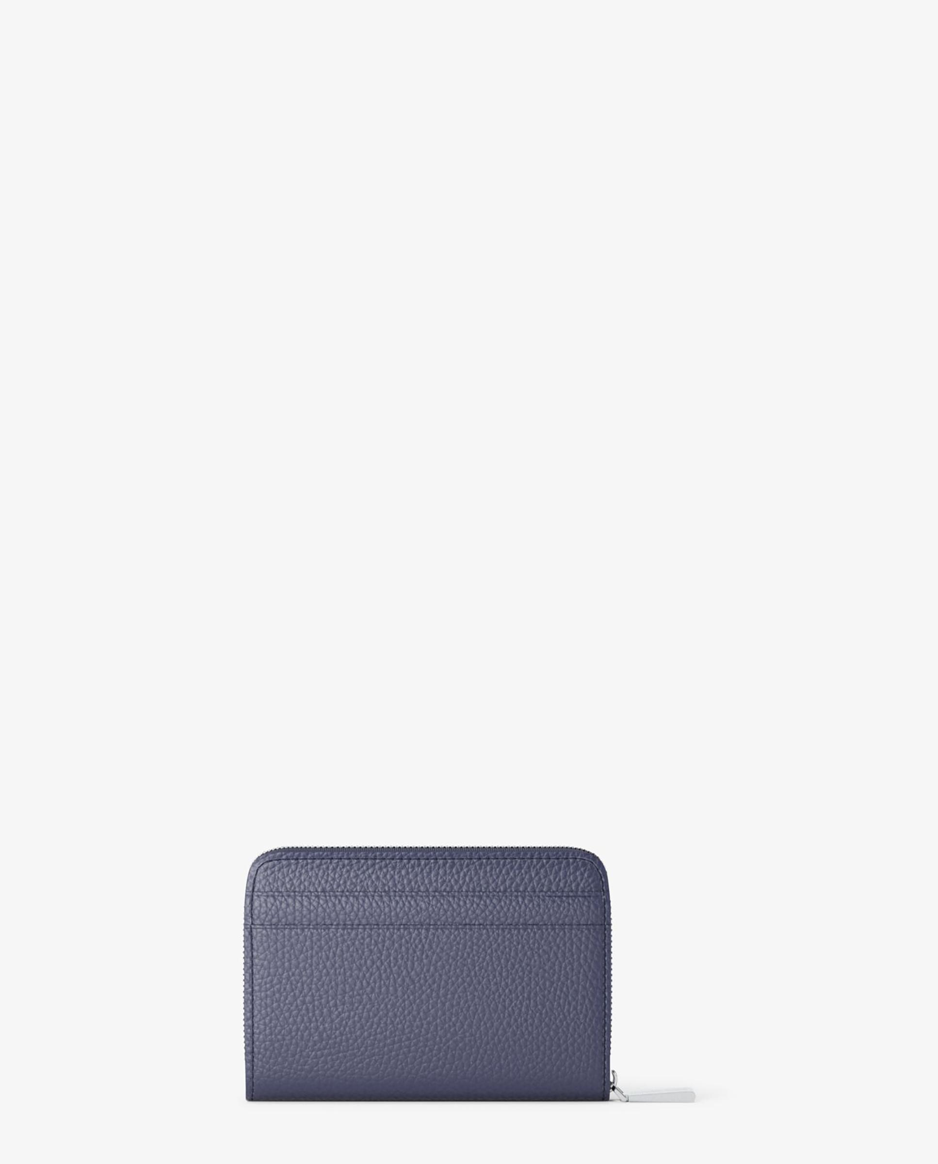 Porta-moedas Jet Set de Pele Azul-marinho-3
