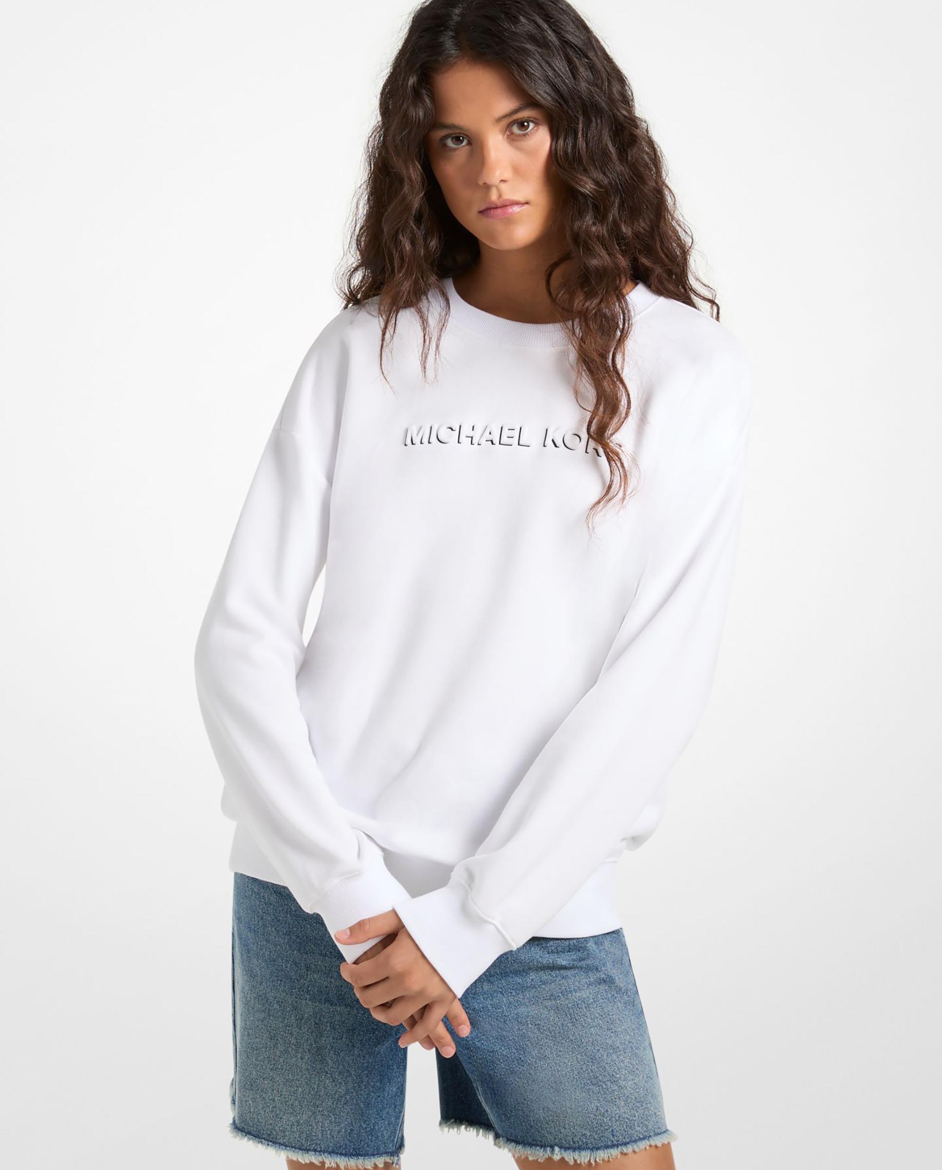 Imagem 0 de Sweatshirt de Algodão com Logotipo em Relevo