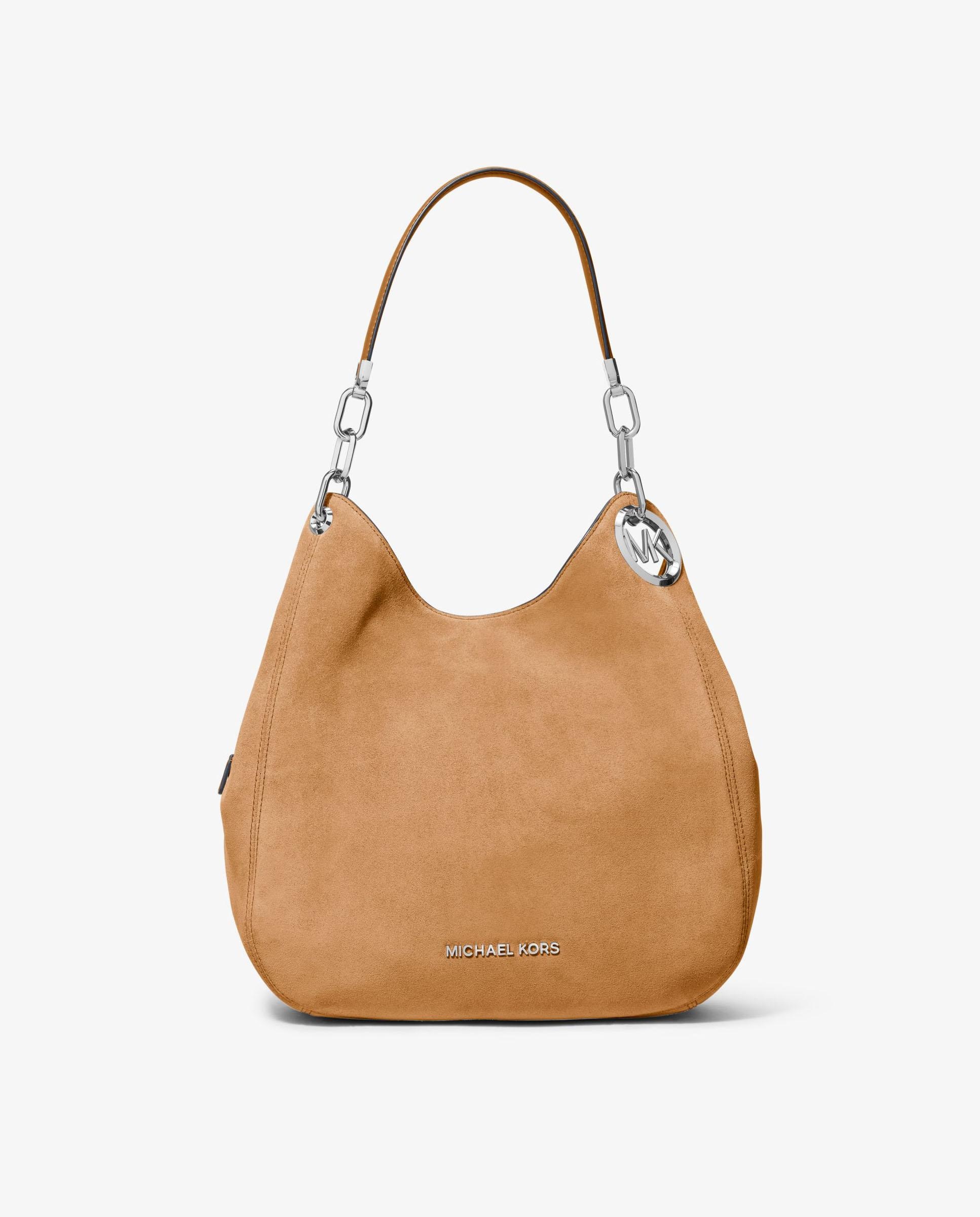 Imagem 0 de Mala de Ombro Lillie Grande de Camurça