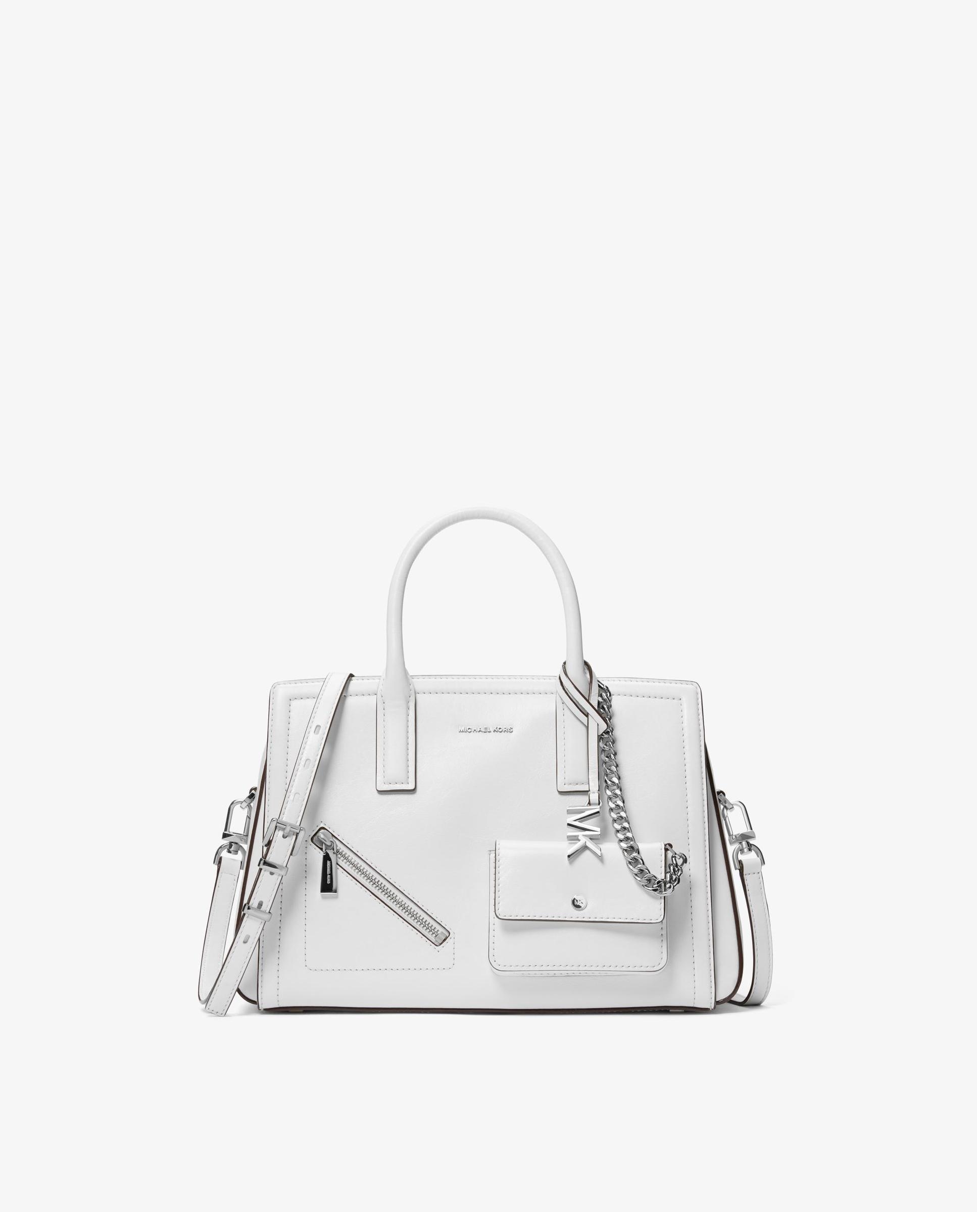 Imagem 0 de Mala a Tiracolo Satchel Laila Média de Pele com Porta-cartões