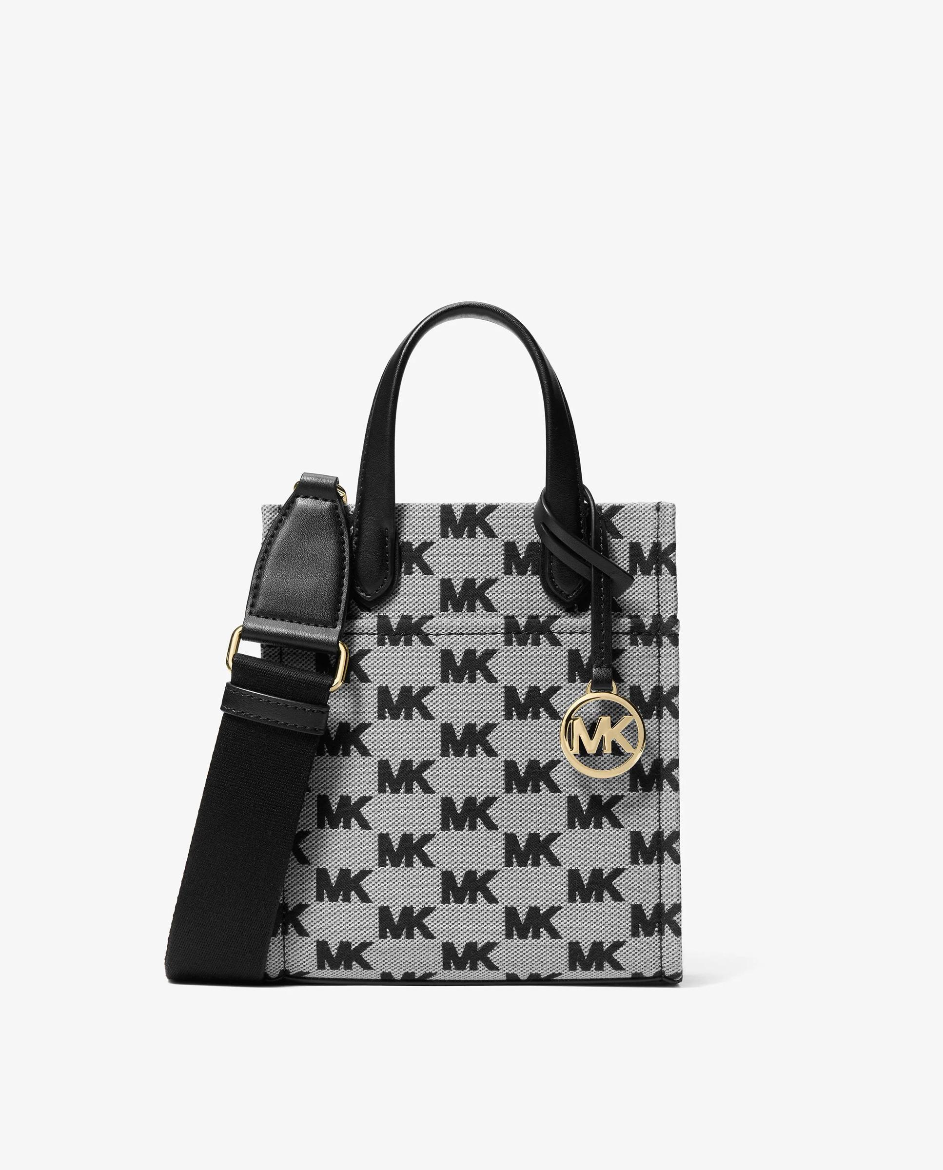 Imagem 0 de Mala a Tiracolo Gigi Extrapequena de Jacquard com Logotipo