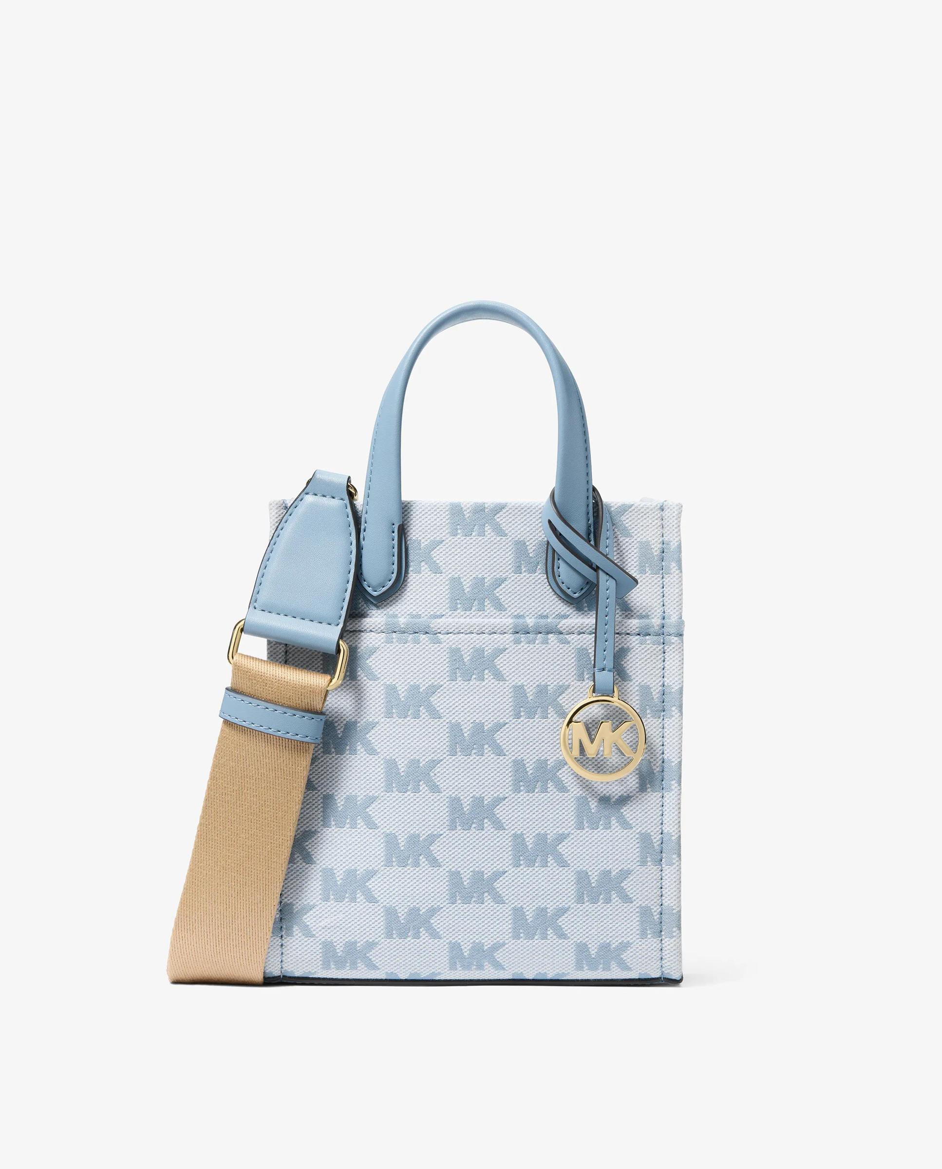 Imagem 0 de Mala a Tiracolo Gigi Extrapequena de Jacquard com Logotipo