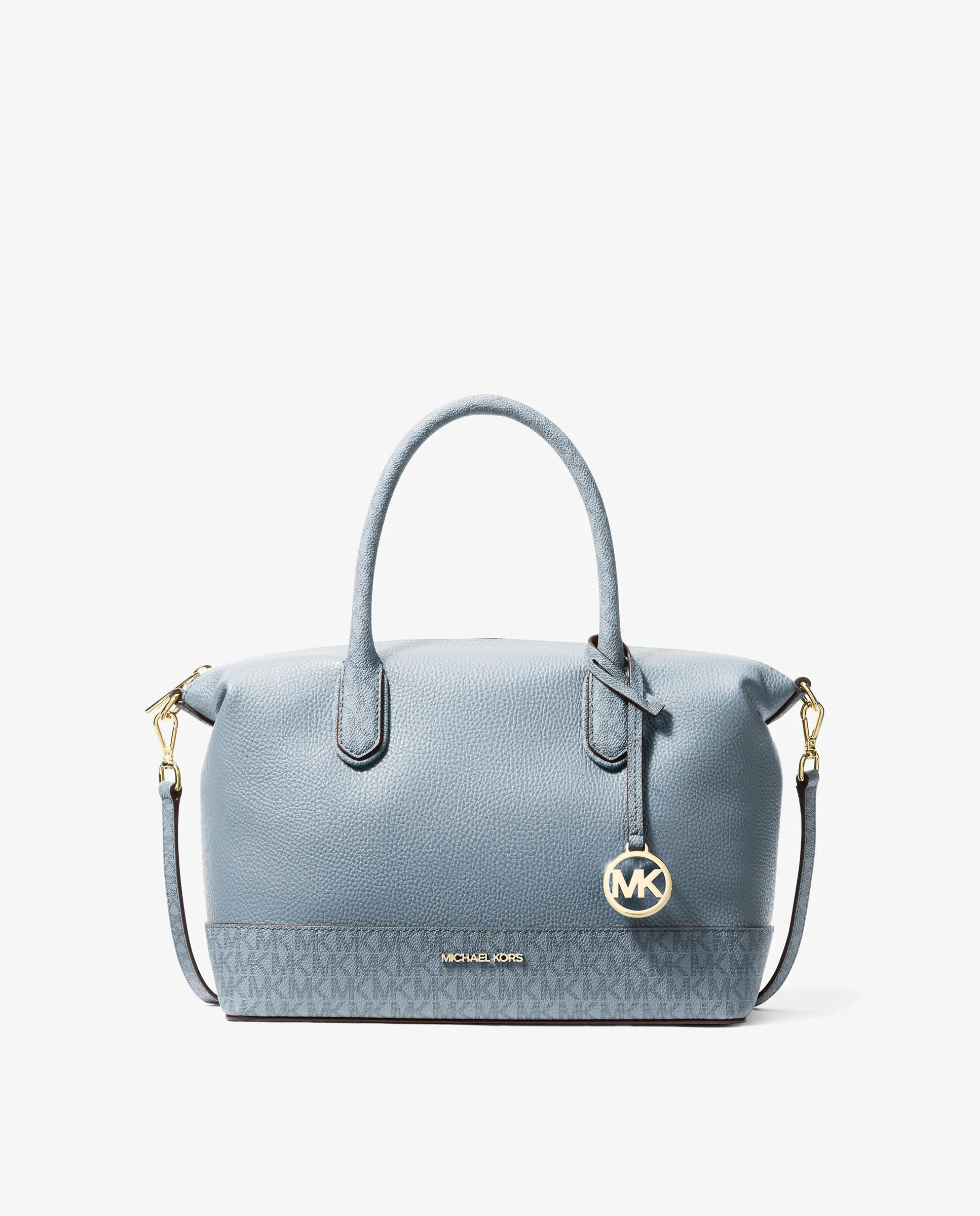 Imagem 0 de Mala a Tiracolo Satchel Hyde Média de Tecido Granulado com Logotipo