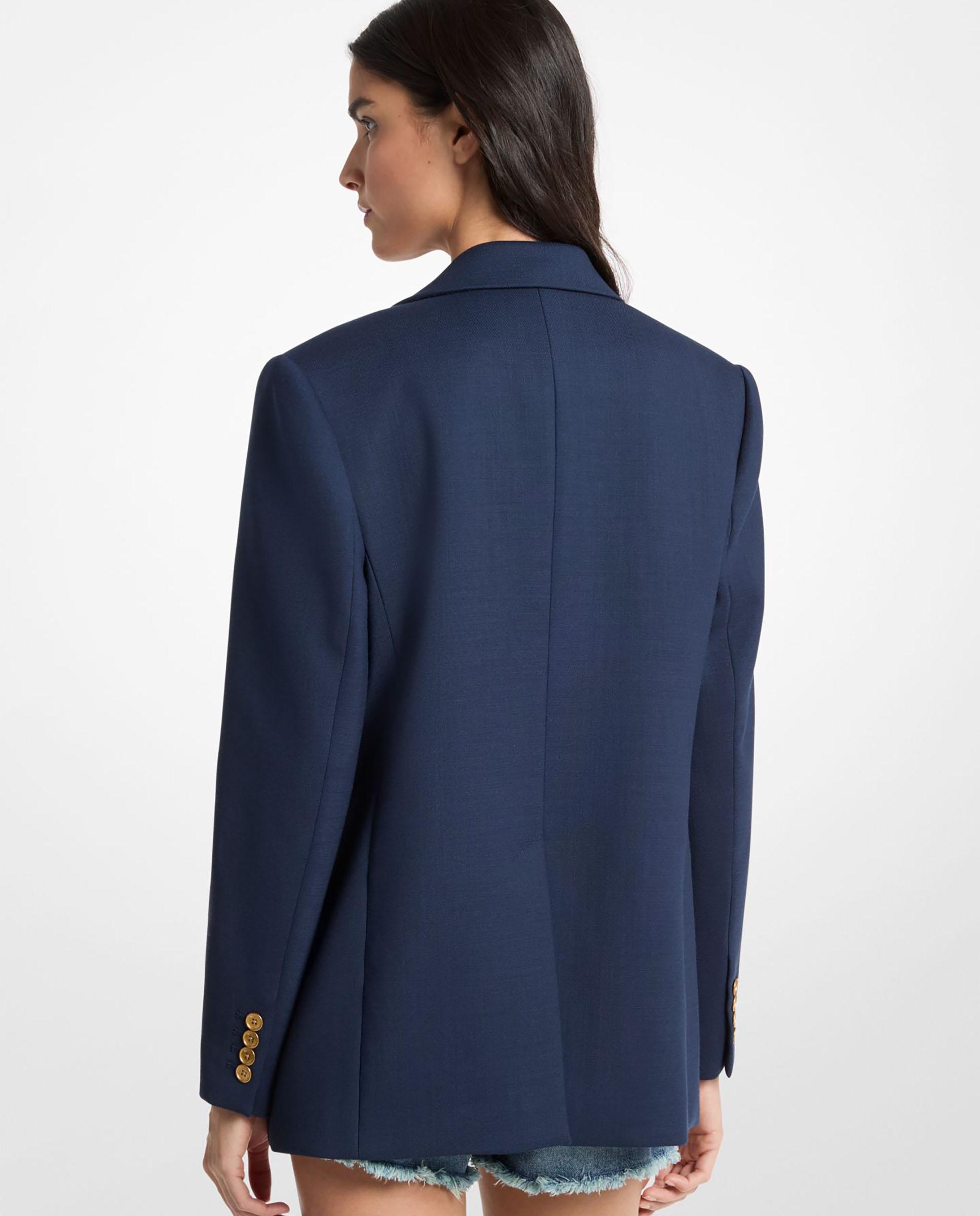 Blazer Oversize de Crepe Azul-marinho-2
