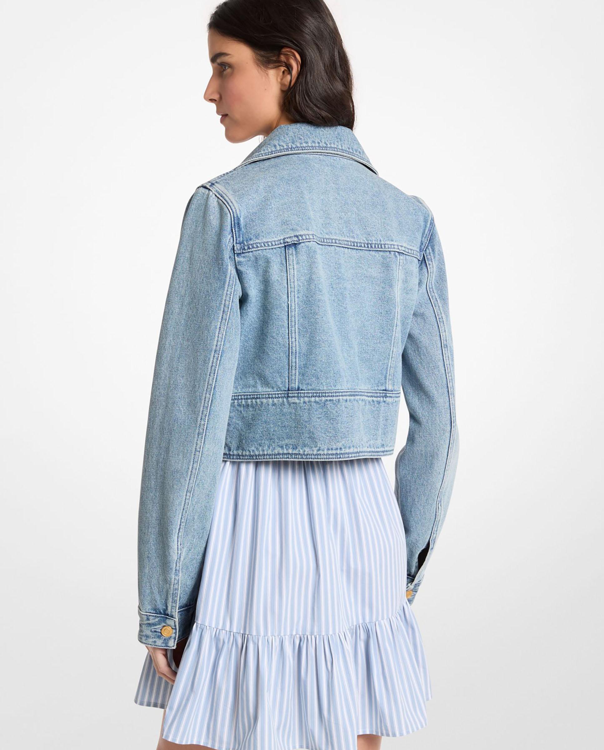 Blusão de Denim Curto Índigo-2