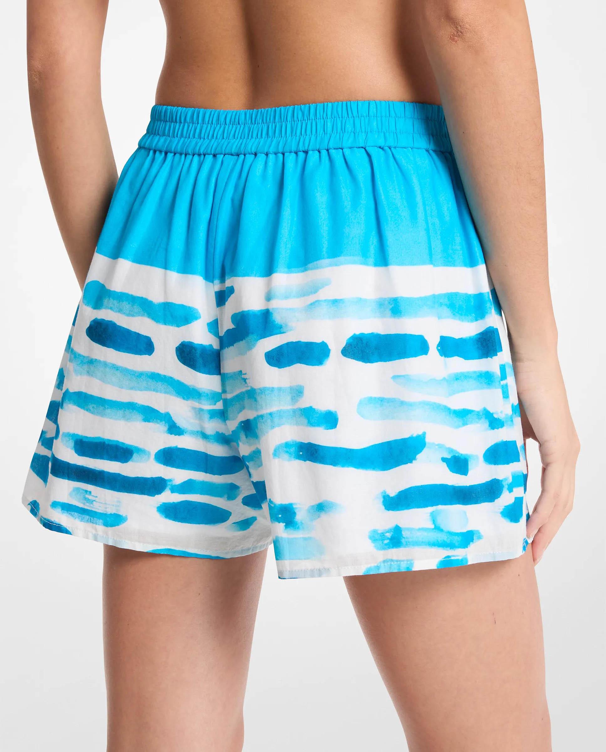 Shorts 100% Algodão Michael Kors X Christina Zimpel Azul/Branco-2