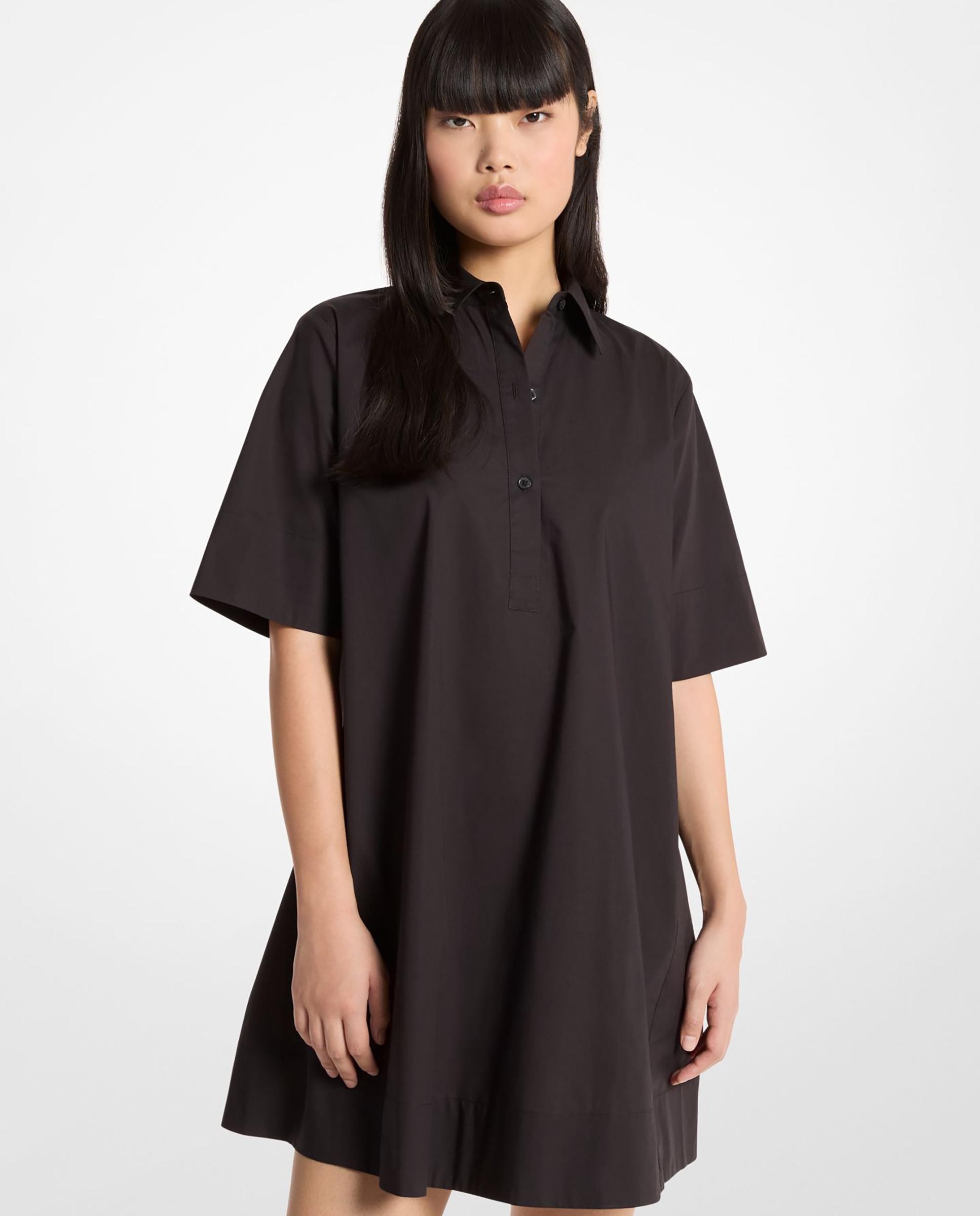 Imagem 0 de Vestido Curto Tipo Camisa 100% Algodão