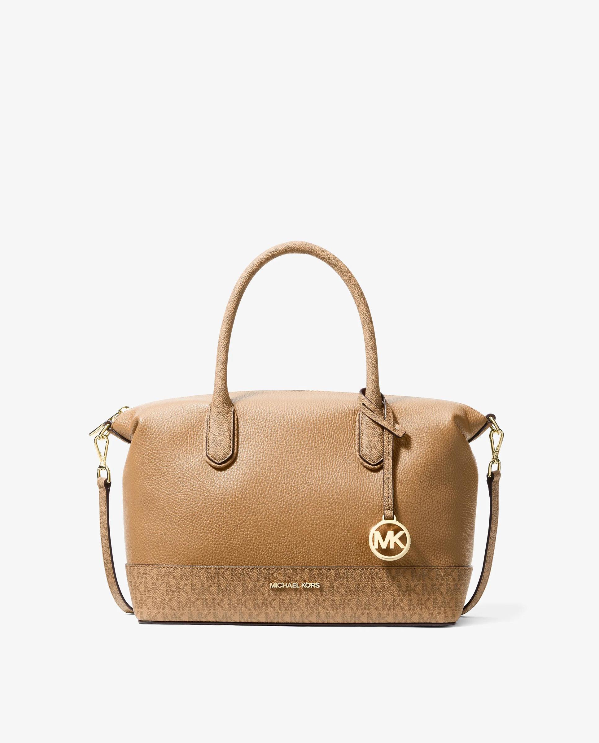 Imagem 0 de Mala a Tiracolo Satchel Hyde Média de Tecido Granulado com Logotipo