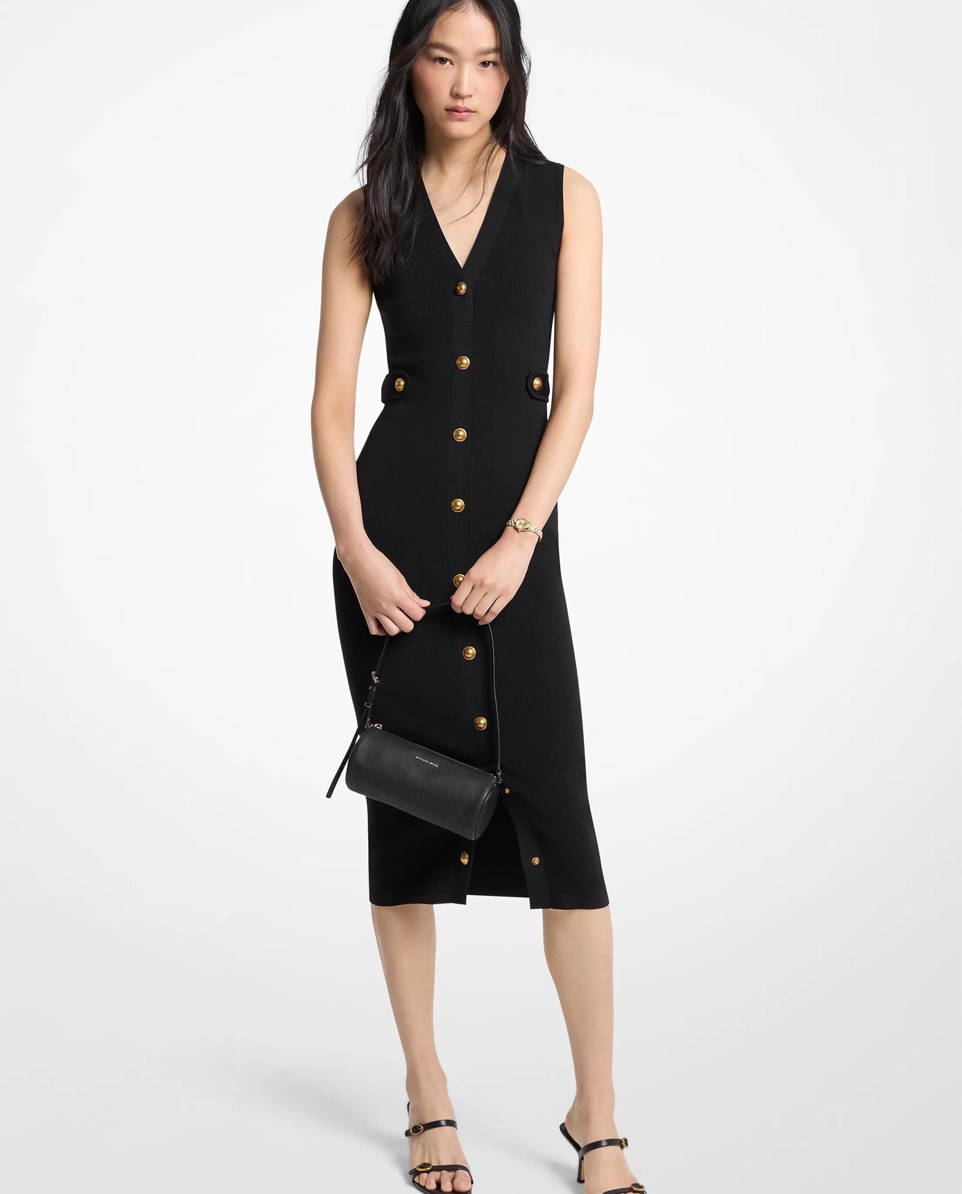 Imagem 0 de Vestido Midi de Malha Elástica