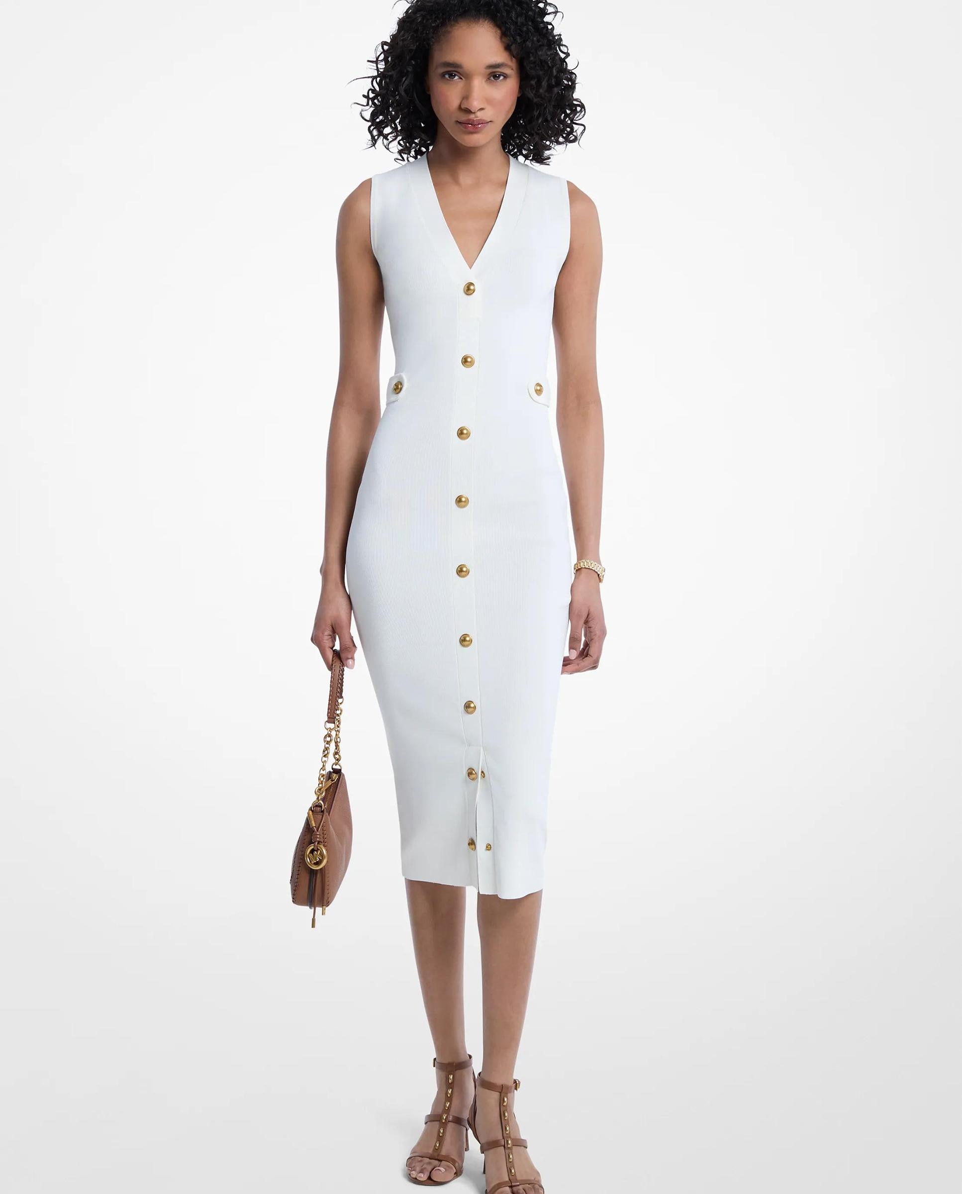 Imagem 0 de Vestido Midi de Malha Elástica