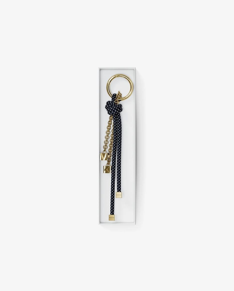 Adorno para Mala em Dourado com Cordão Moteado Azul-marinho-4