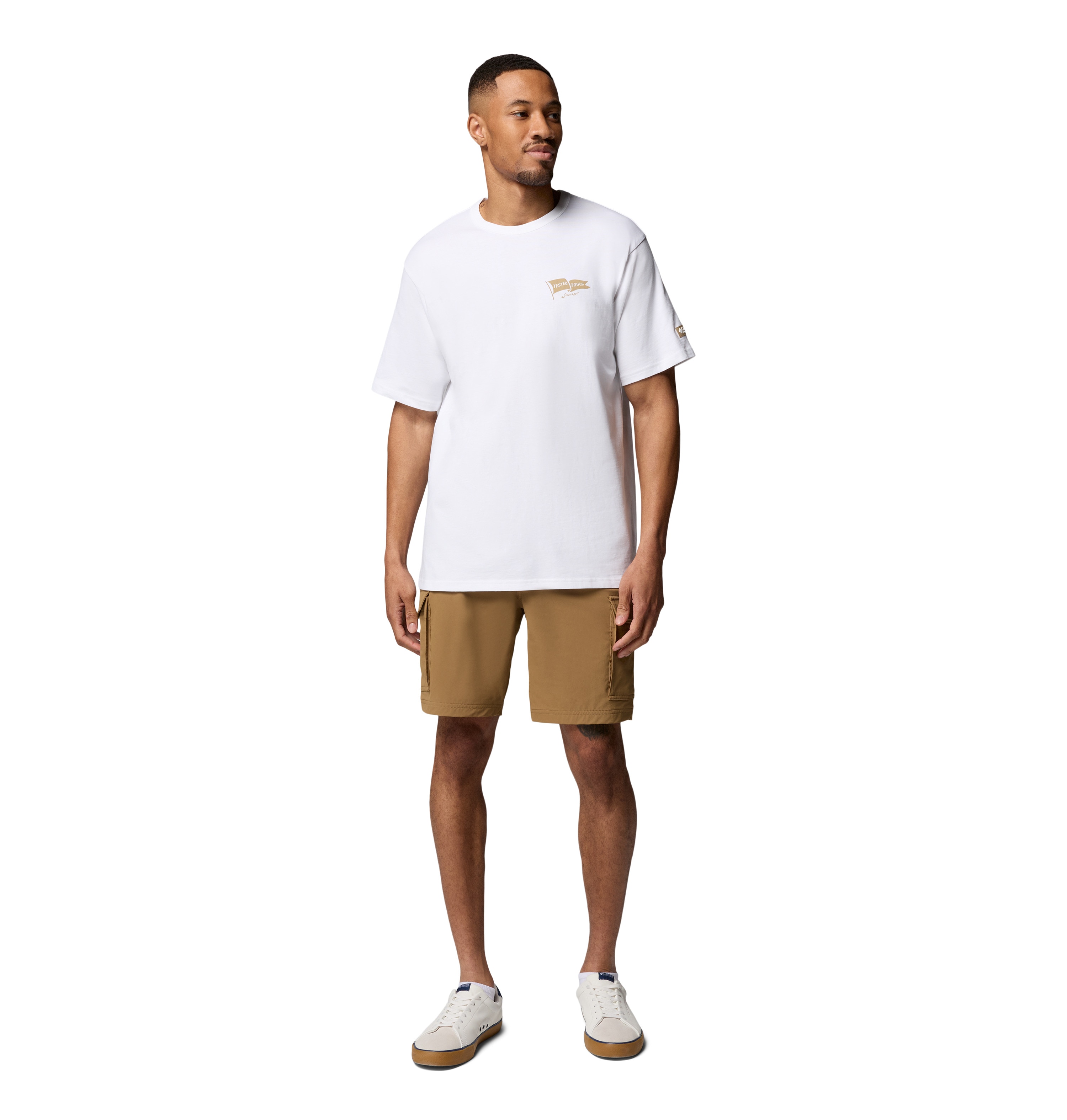 T-shirt de Manga Curta Csc™ Heavyweight Back Graphic Columbia Branco-5