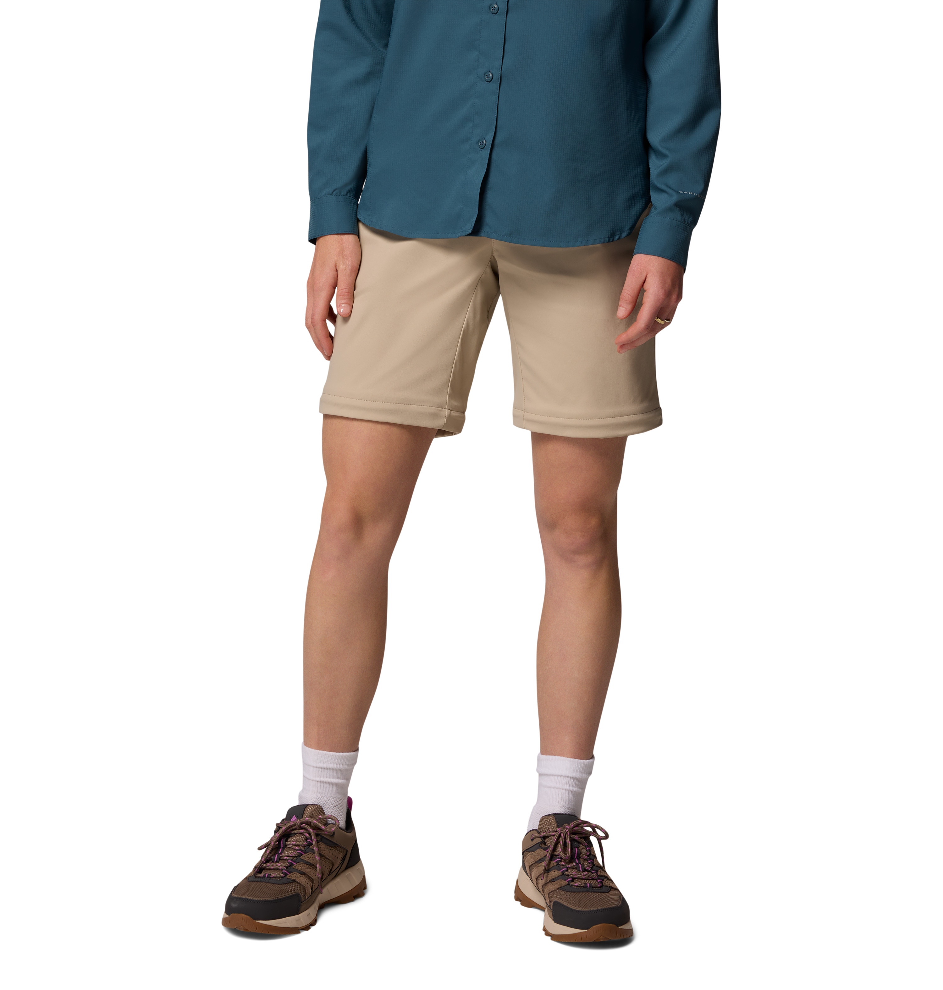 Calças Convertíveis de Caminhada Leslie Falls™ Columbia Bege-4