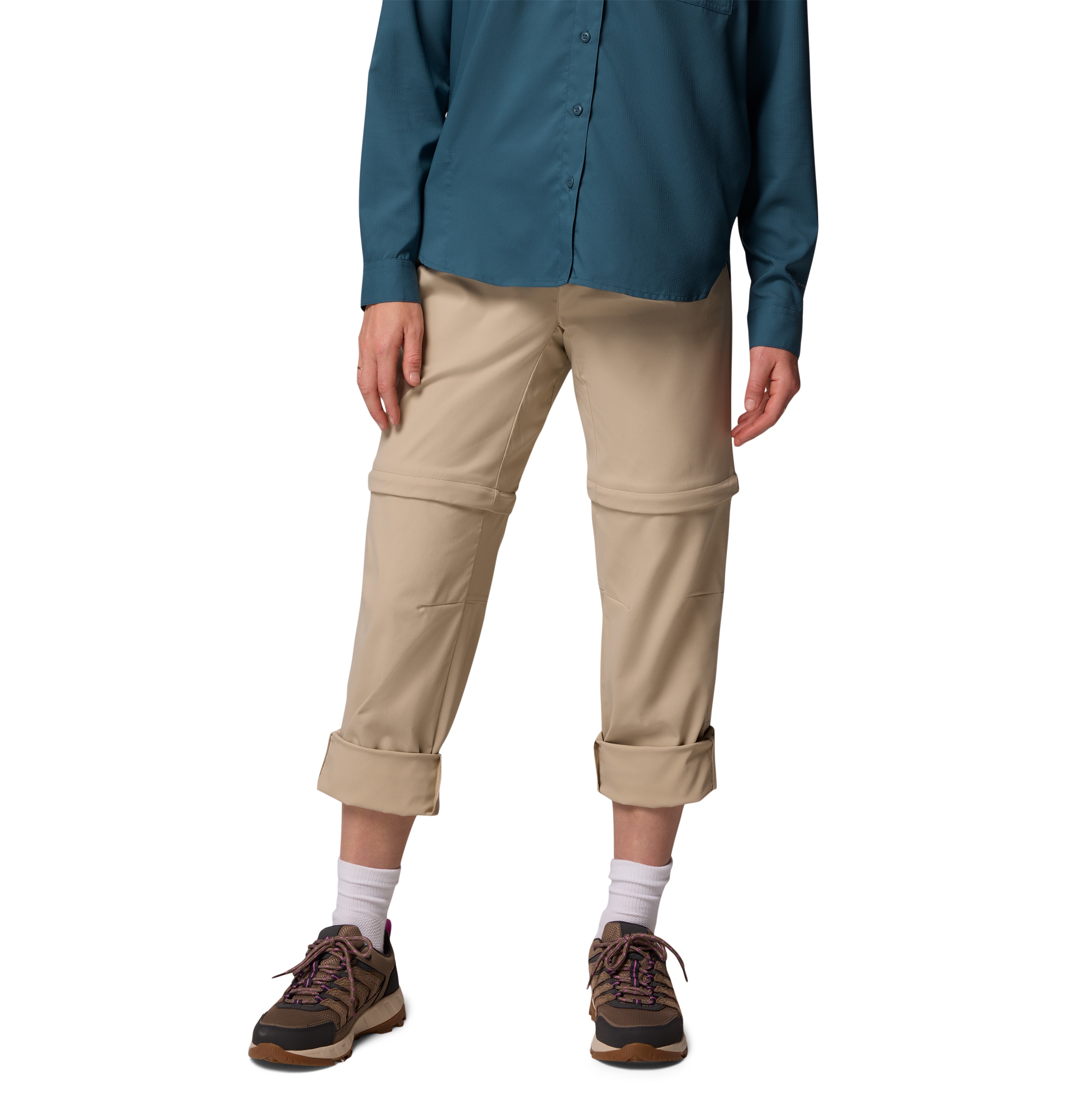 Calças Convertíveis de Caminhada Leslie Falls™ Columbia Bege-5