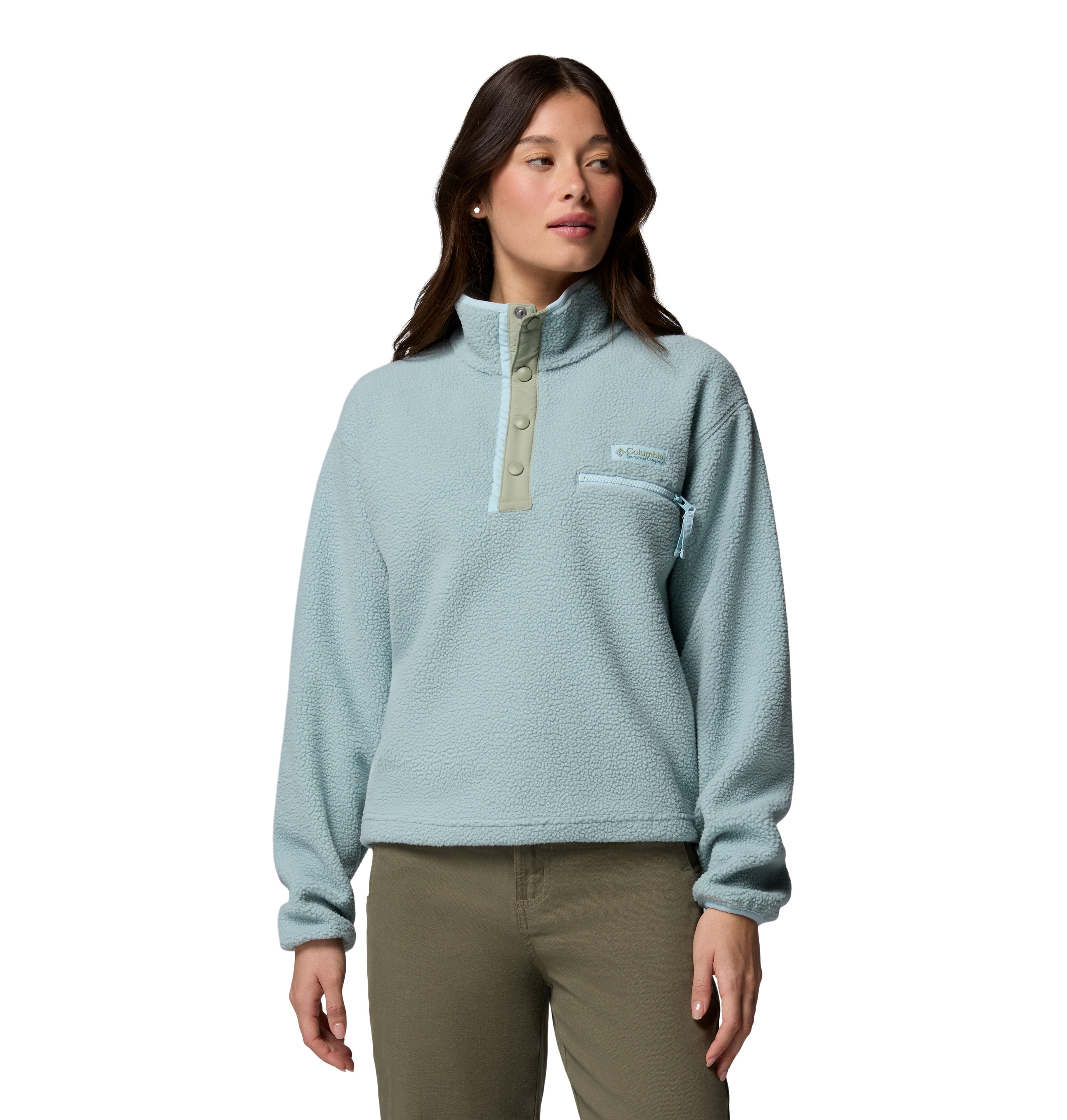 Forro Polar Helvetia™ Ii Cropped Columbia Azul-claro-1