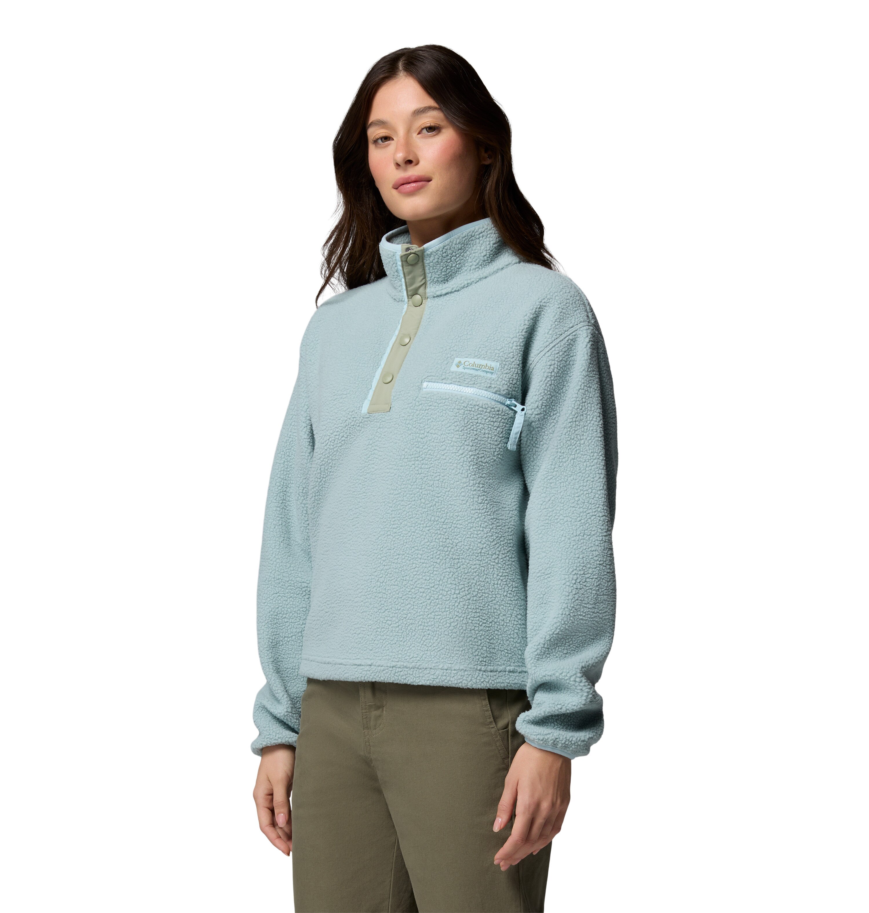 Forro Polar Helvetia™ Ii Cropped Columbia Azul-claro-5