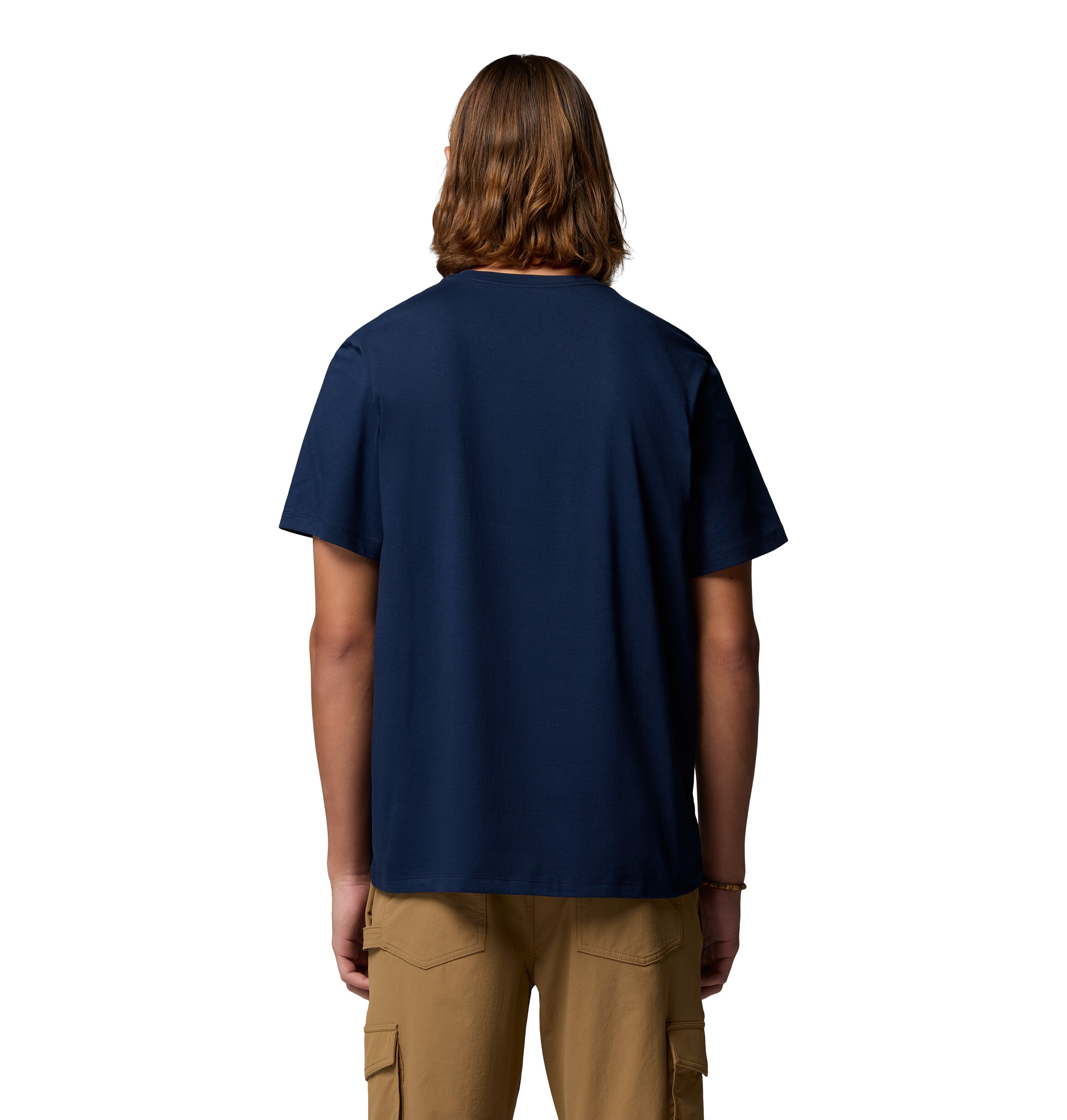T-shirt de Manga Curta Csc Basic Logo™ Columbia Azul-2