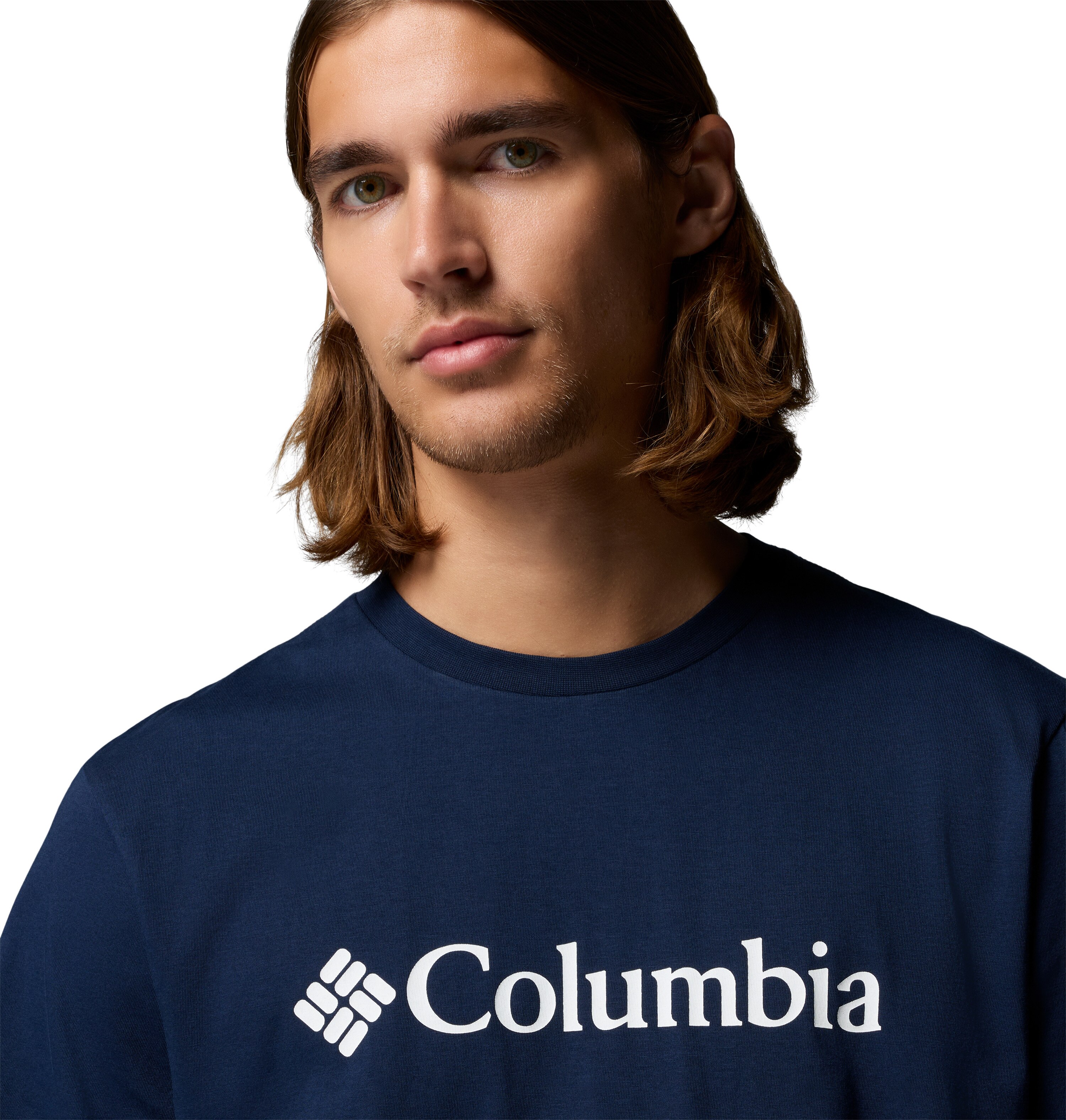T-shirt de Manga Curta Csc Basic Logo™ Columbia Azul-5