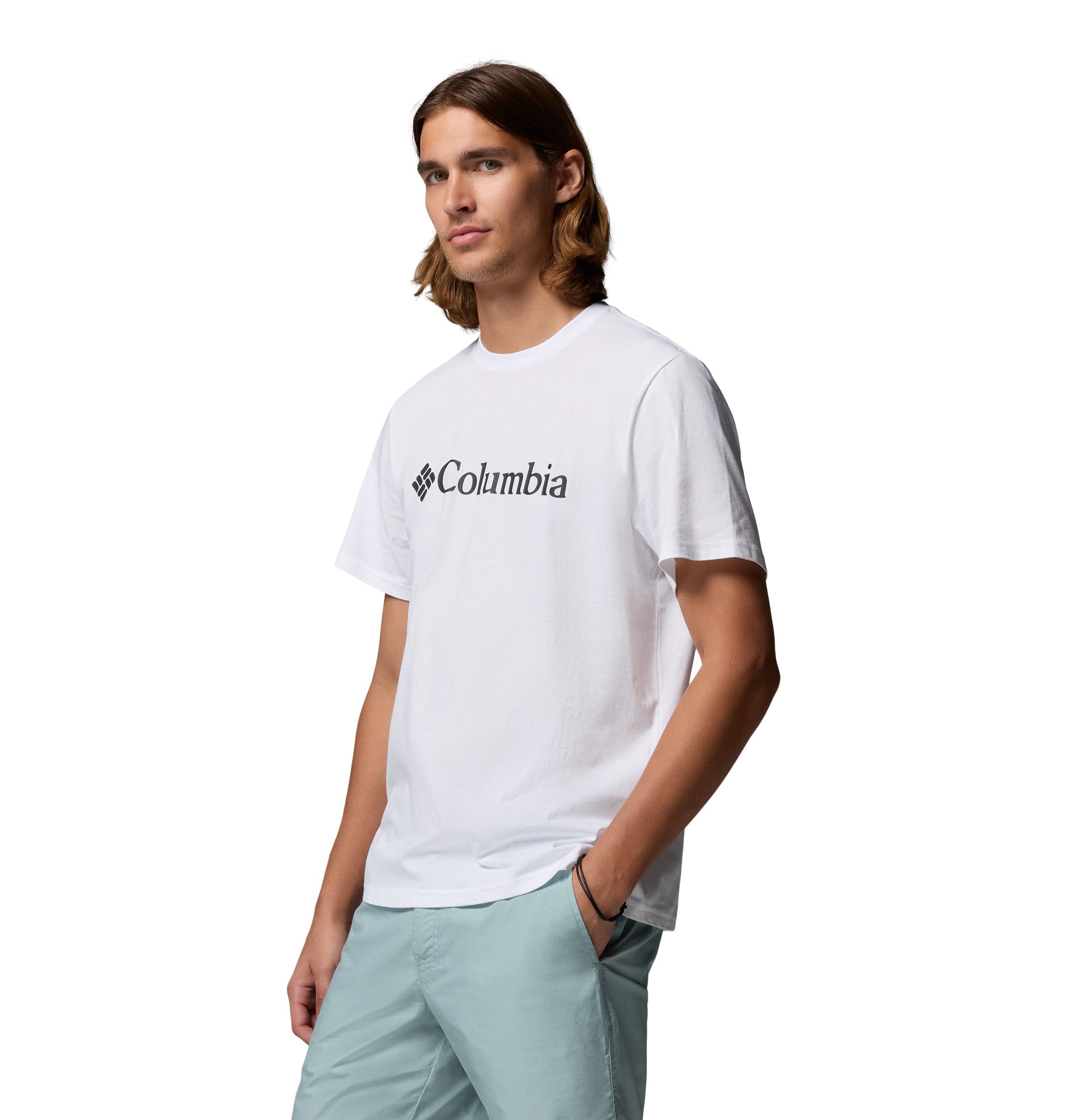 T-shirt de Manga Curta Csc Basic Logo™ Columbia Branco-4