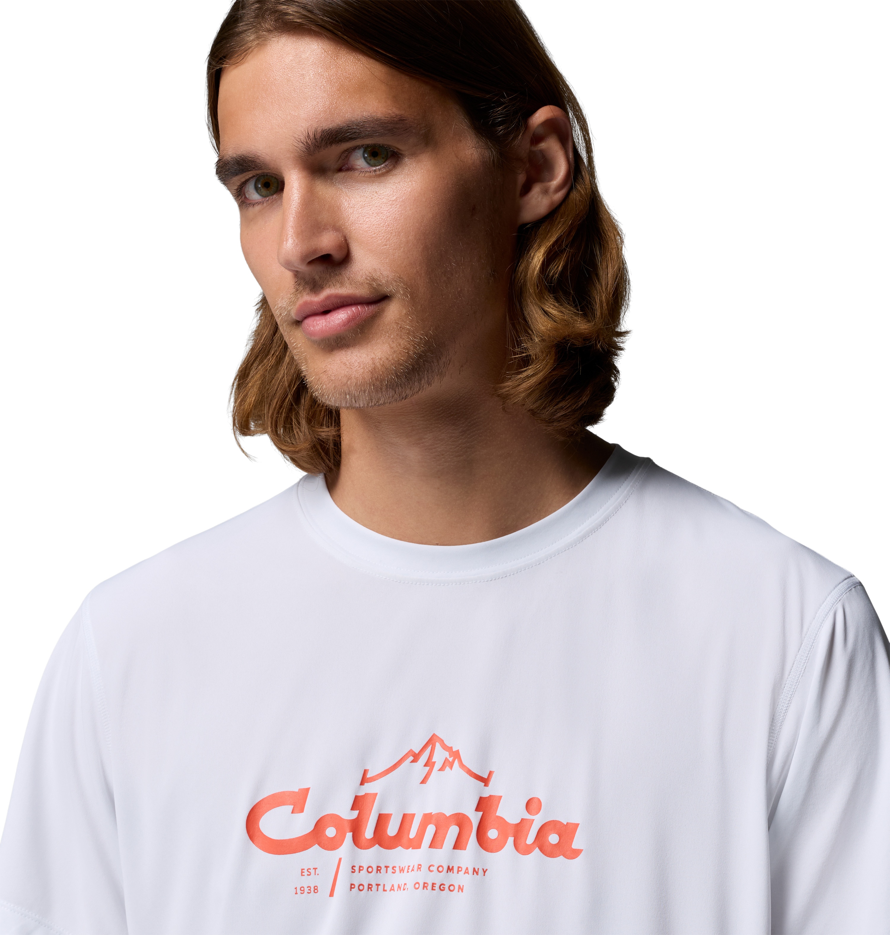T-shirt de Manga Curta Zero Rules™ Light Graphic Crew Columbia Branco-6