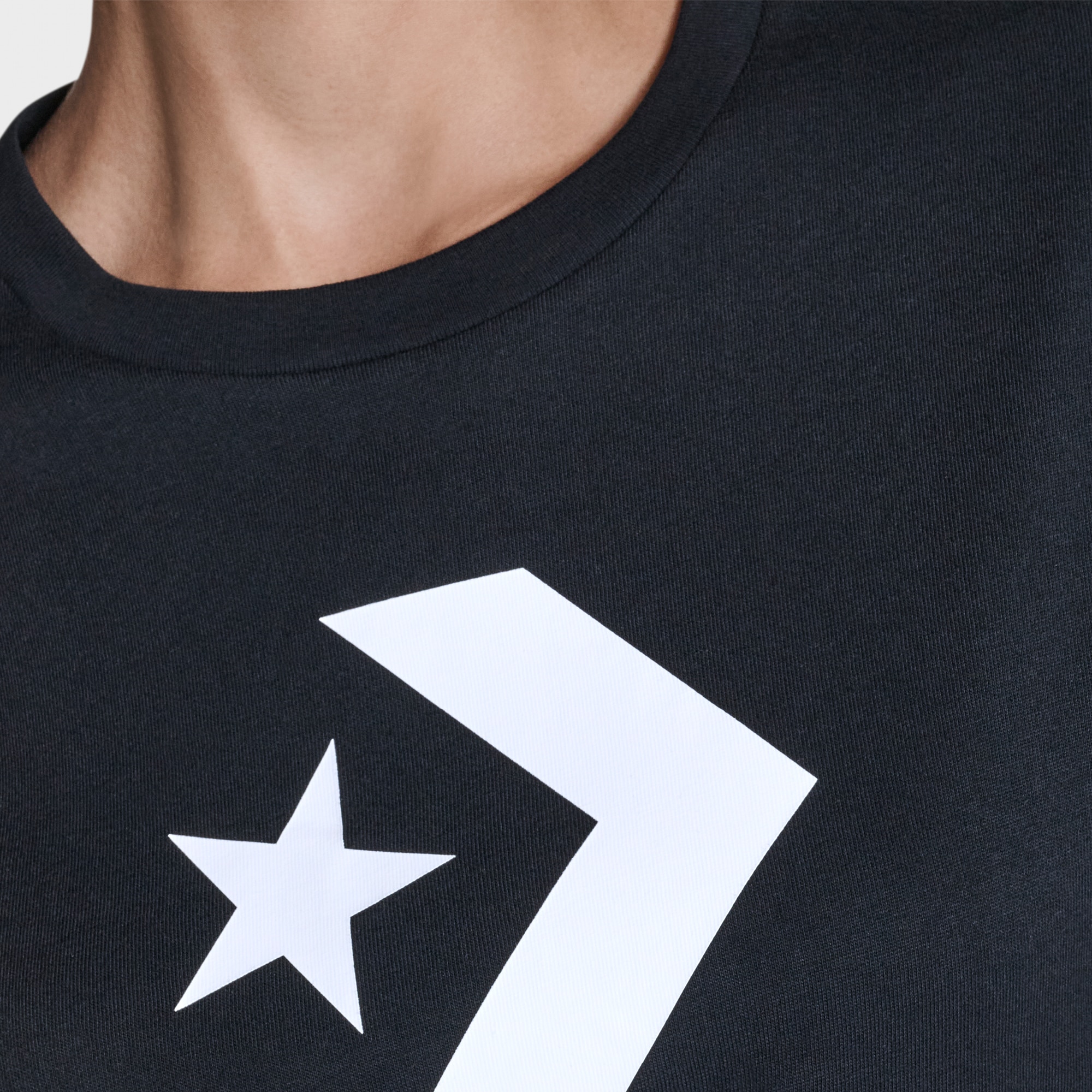 T-shirt Chuck Crop Sporty Tee Converse Preto-6